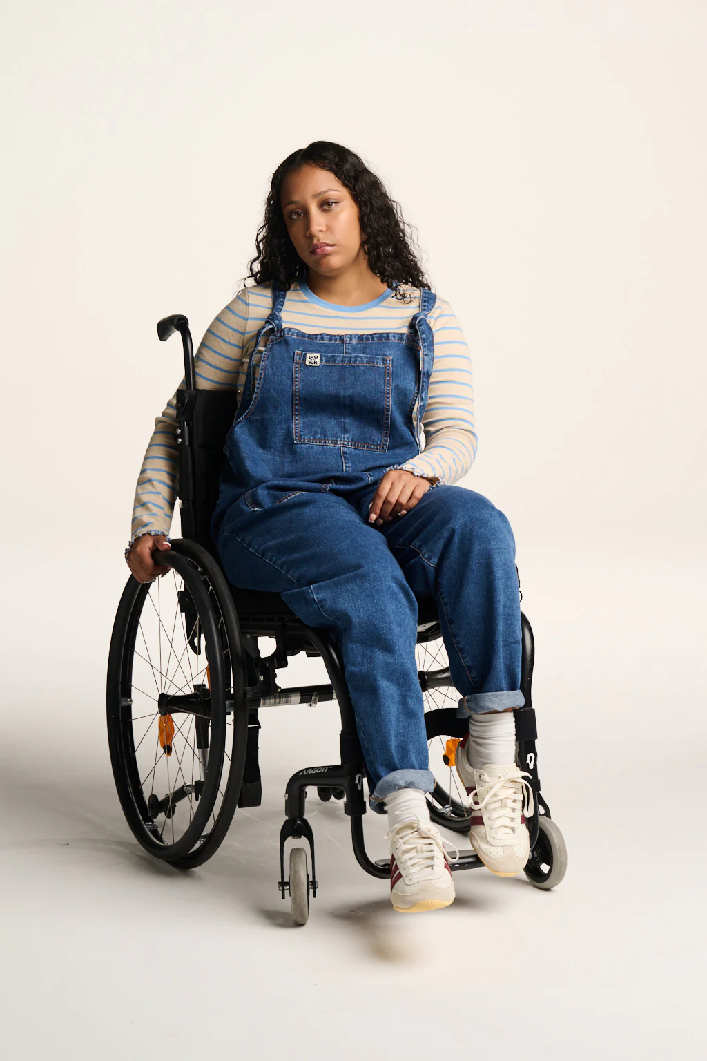 Original - Denim Dungarees in Mid Wash Blue