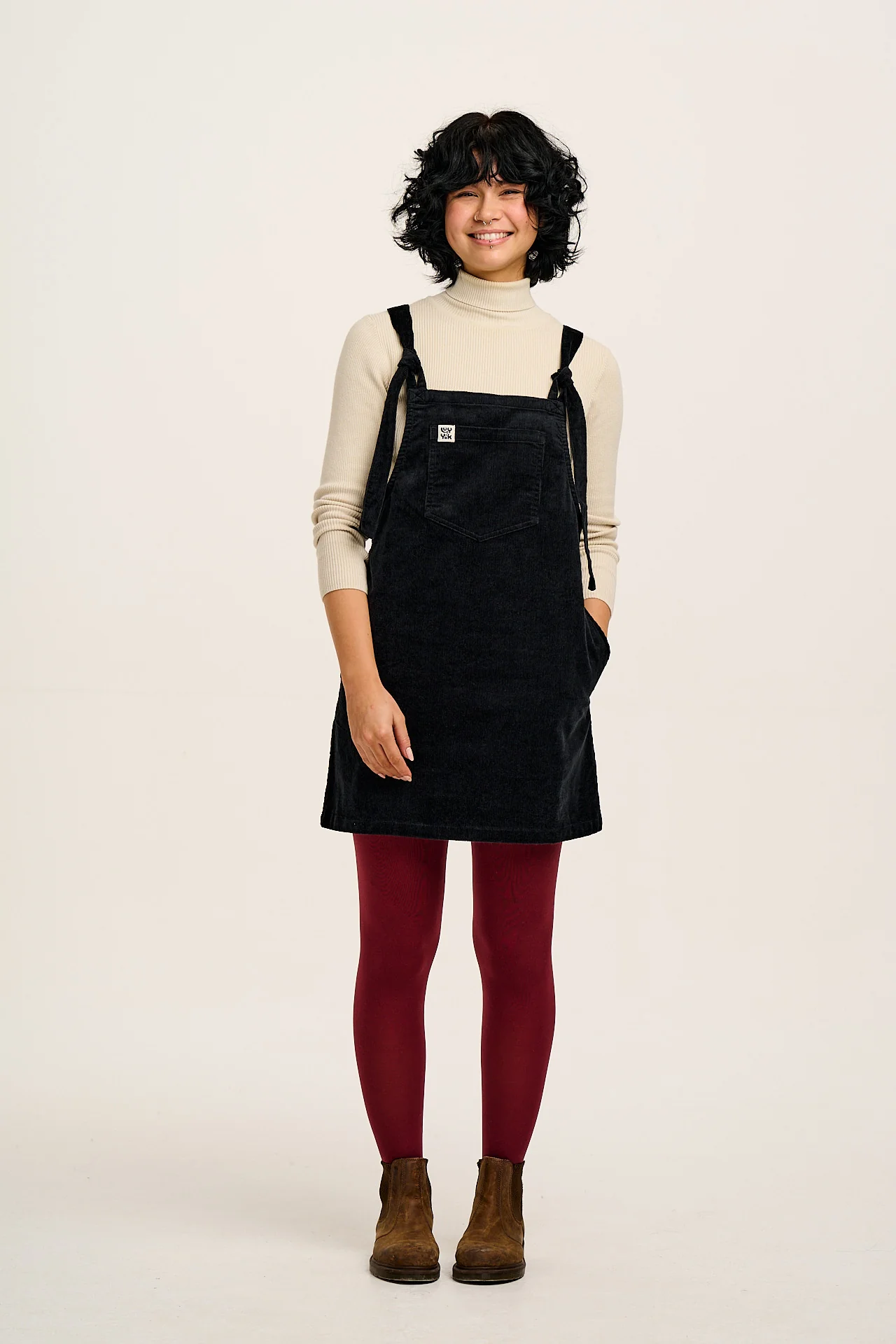 Mini Pini - Corduroy Dress in Black