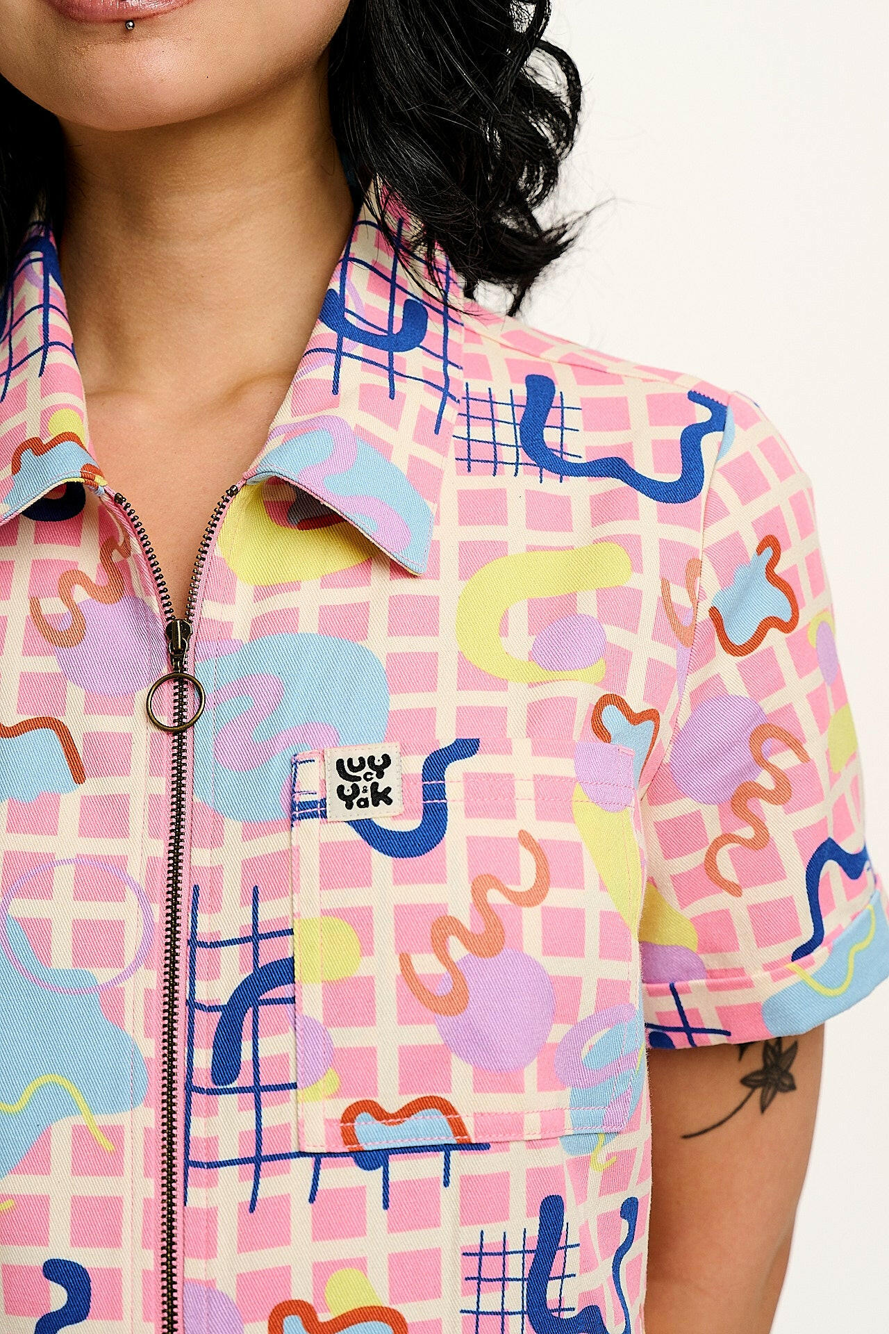 Ragan - Cotton Jumpsuit in Zachary Print