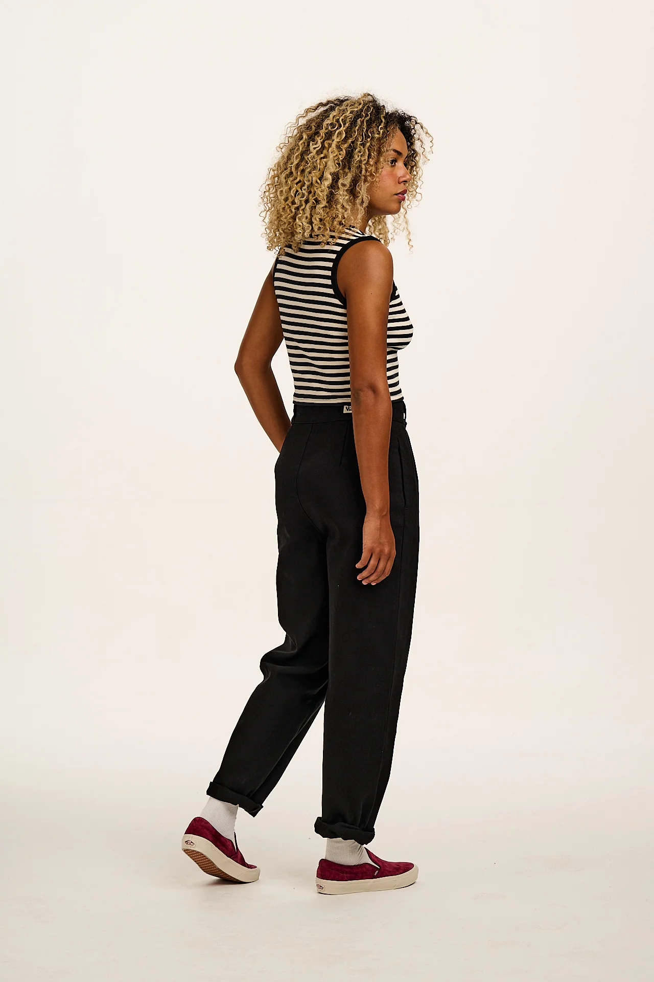 Addison - Cotton Jeans in Black