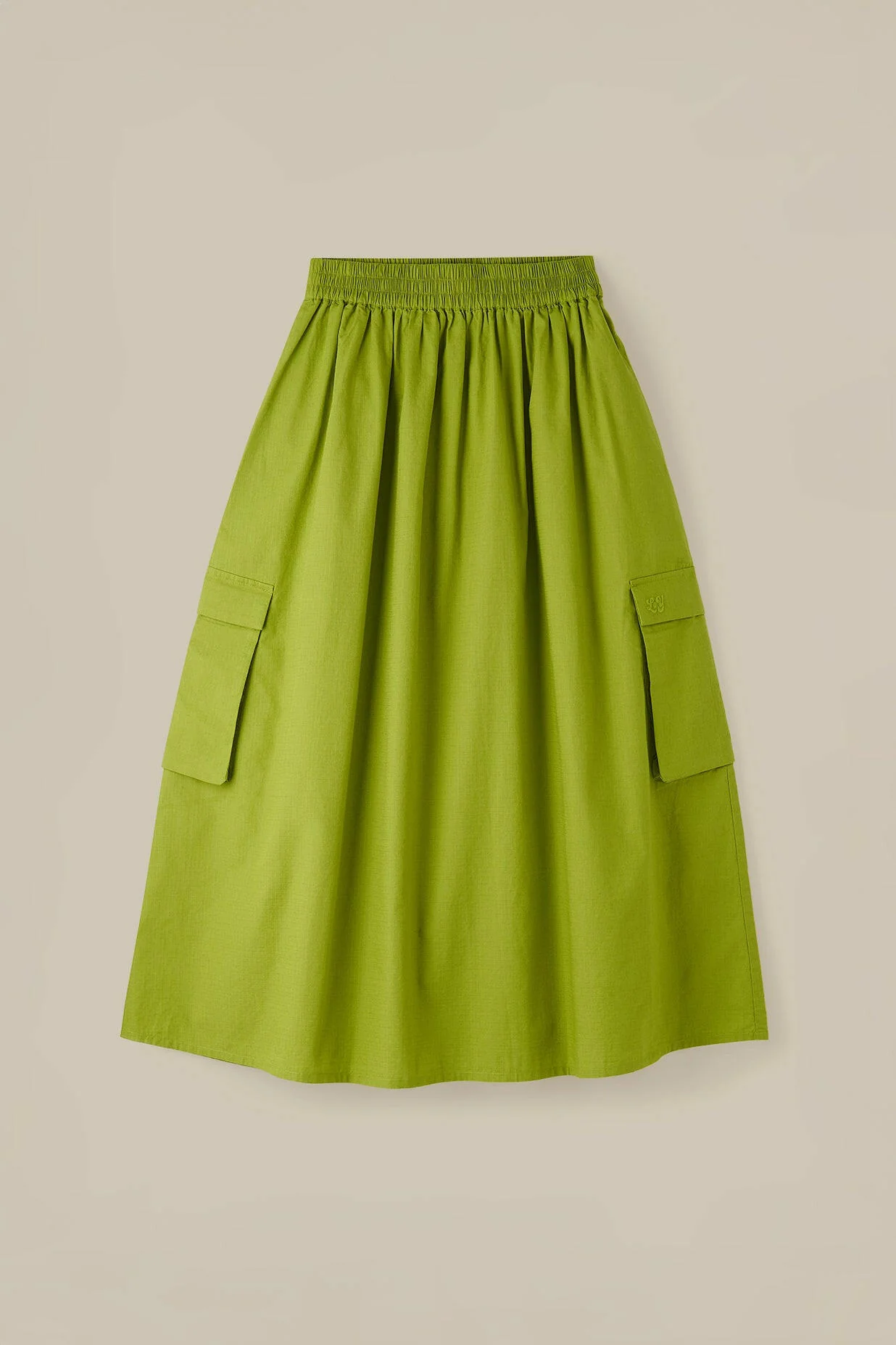 Dakota - Midi Skirt in Lima Bean Green