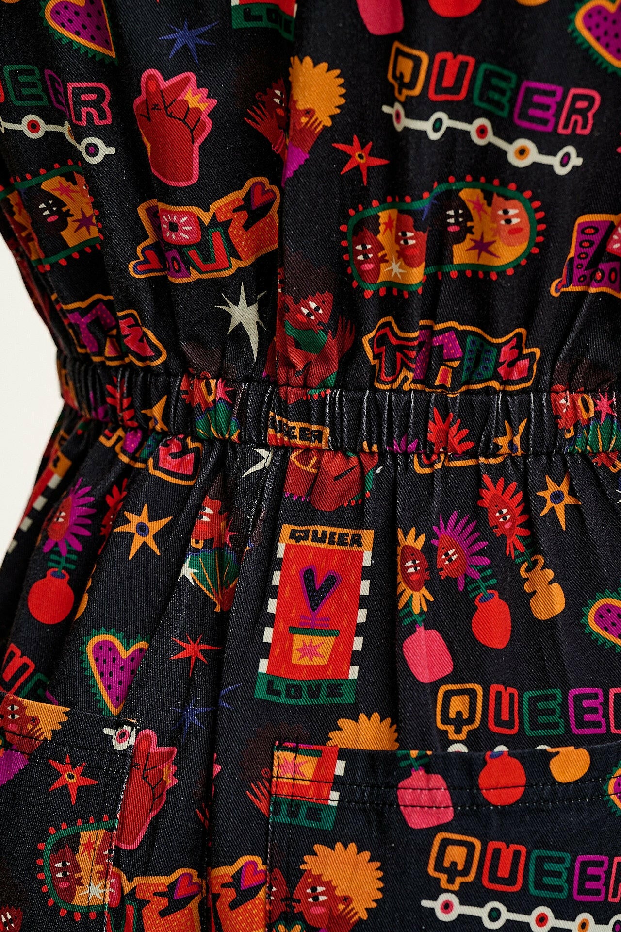 L.E. Ragan - Cotton Jumpsuit in Artist Print by Amanda Lobos