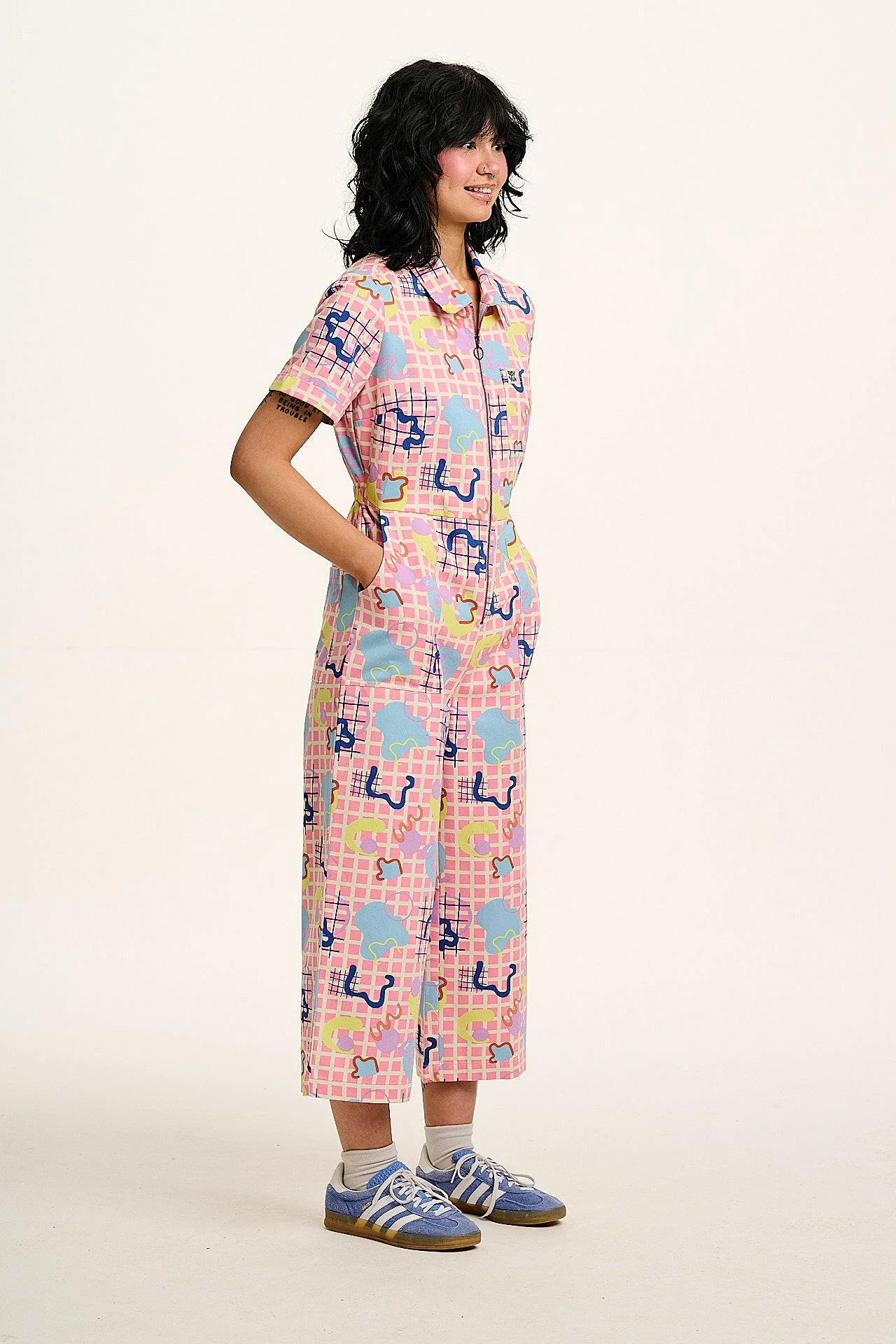 Ragan - Cotton Jumpsuit in Zachary Print