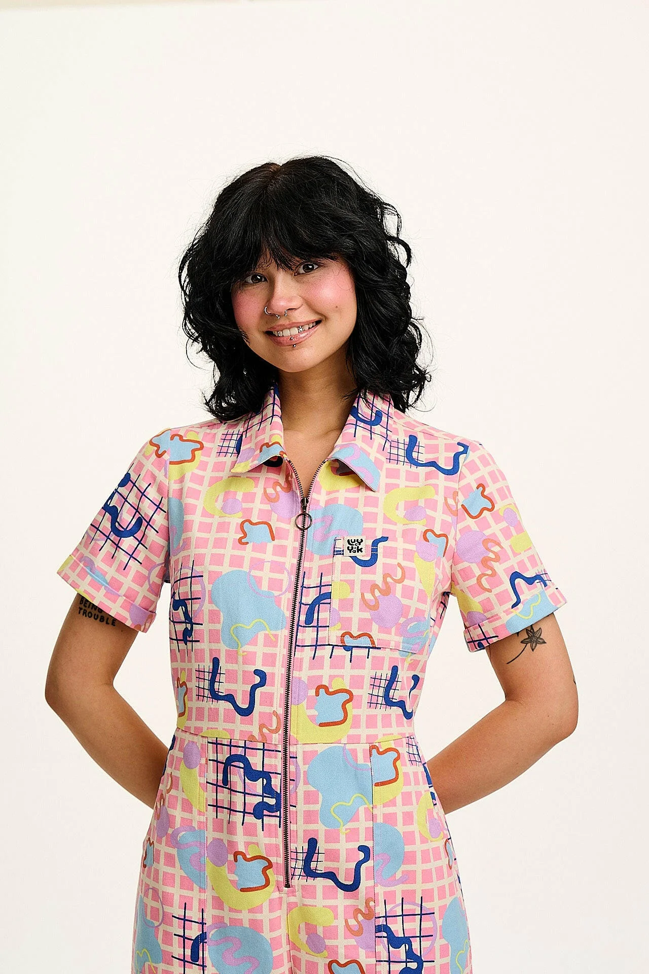 Ragan - Cotton Jumpsuit in Zachary Print