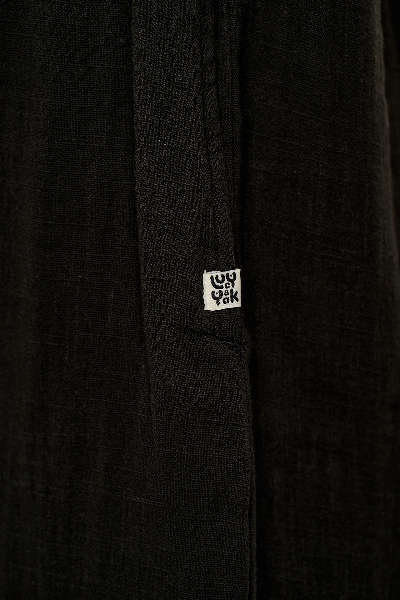 Bellamy - Wide Leg Cotton Jumpsuit in Black