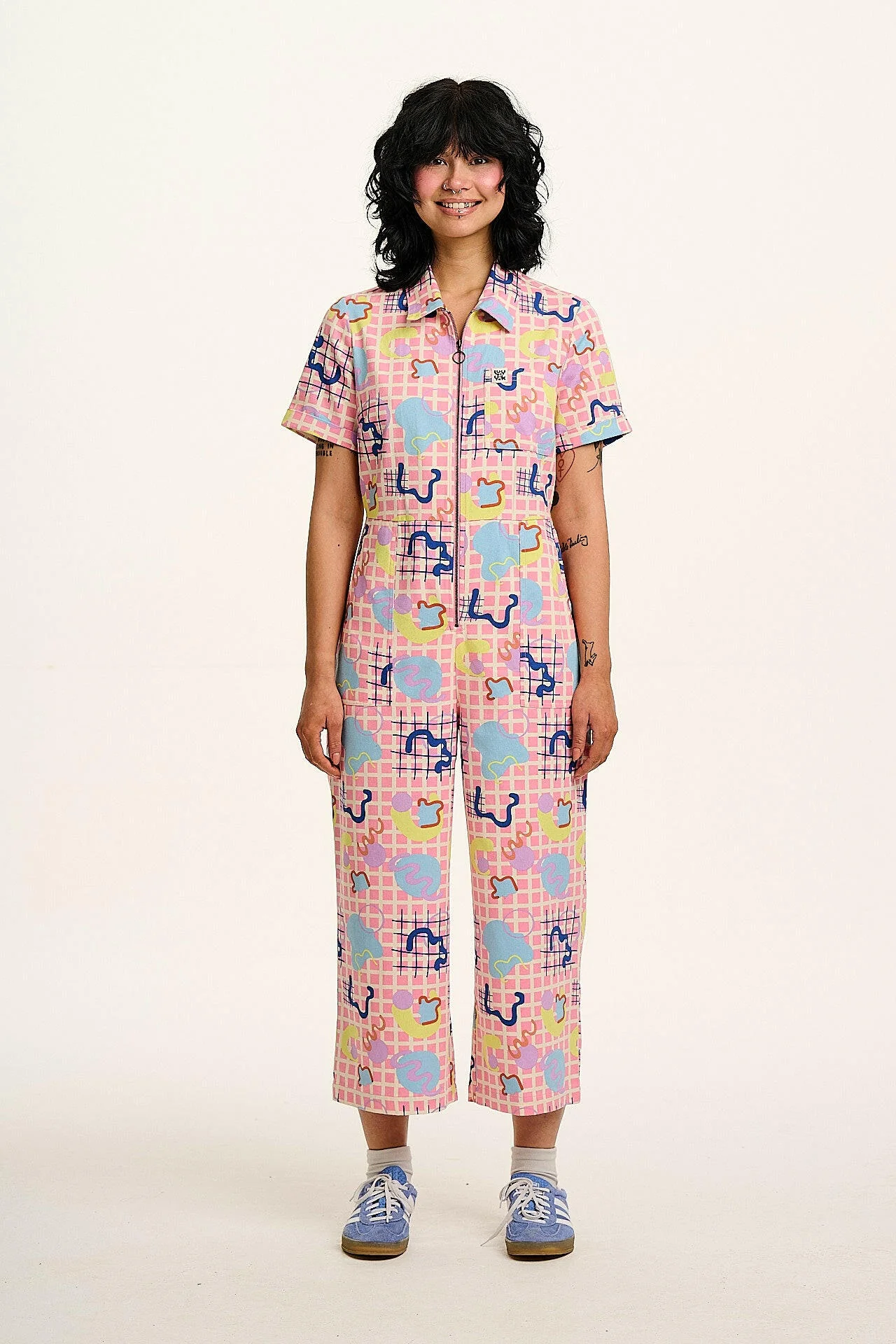 Ragan - Cotton Jumpsuit in Zachary Print