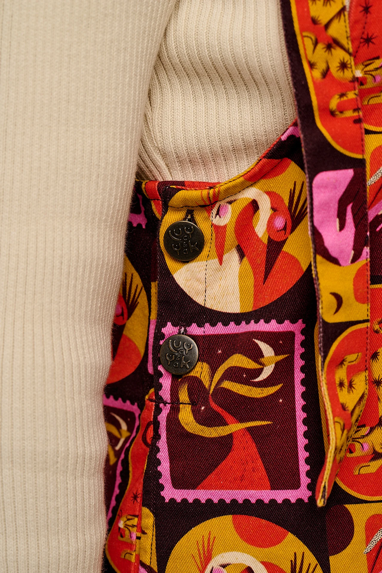 L.E. Mini Pini - Cotton Dress in Artist Print by Hugo Alberto