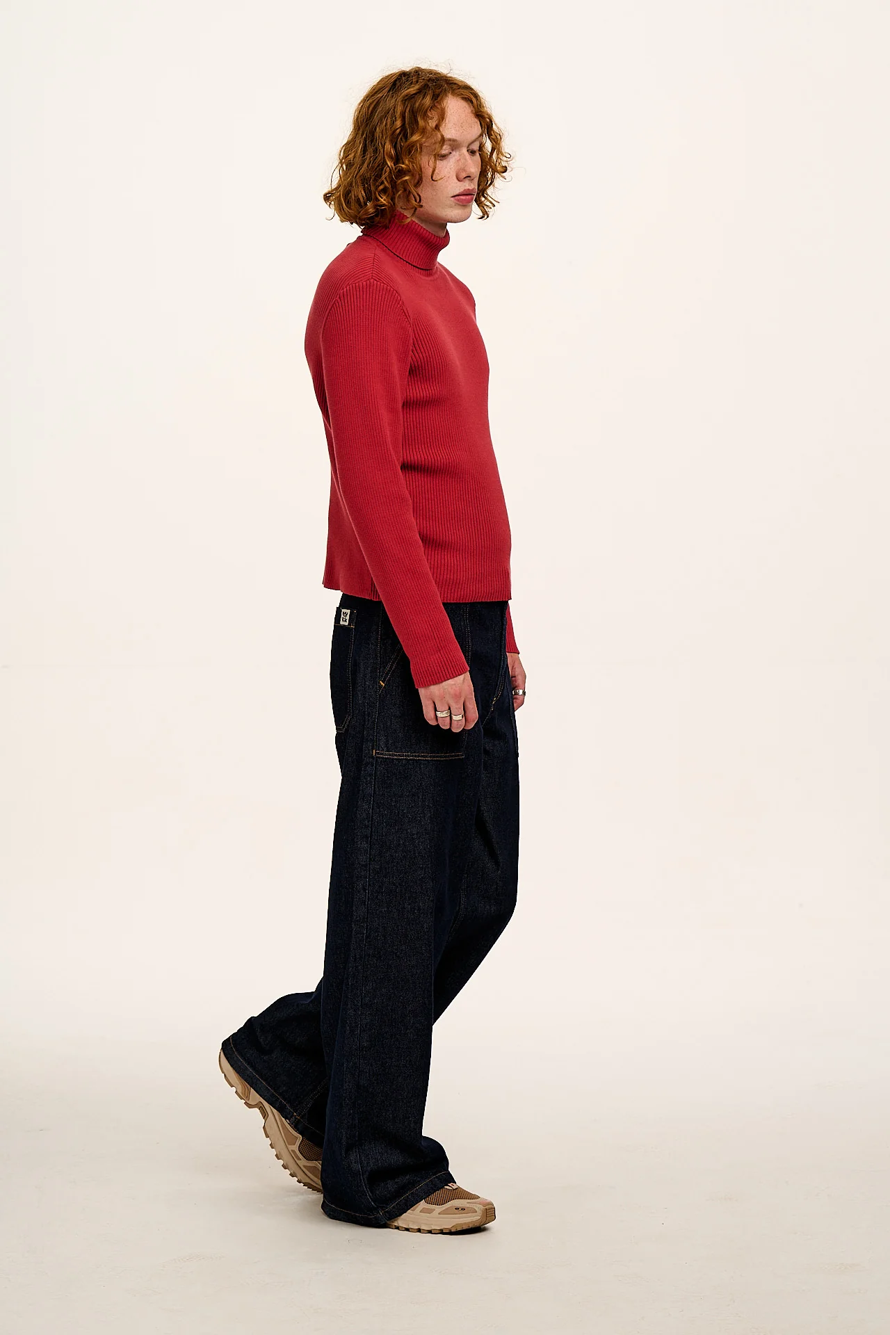 Delores - Wide Leg Denim Jeans in Indigo