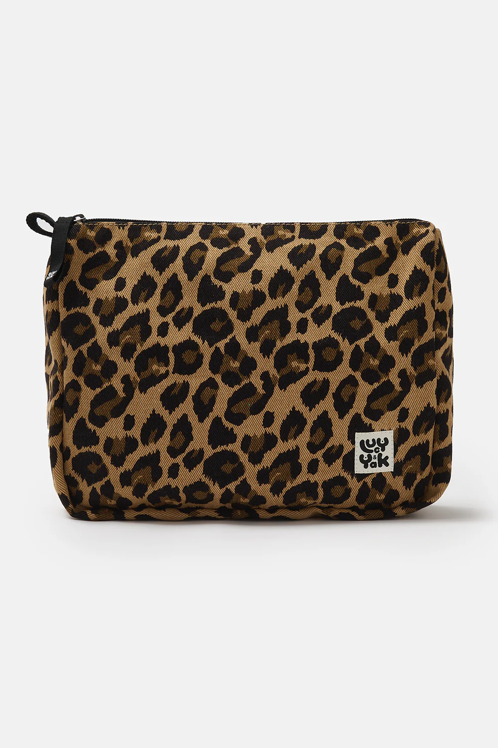 Malina - Cotton Washbag in Leopard Print