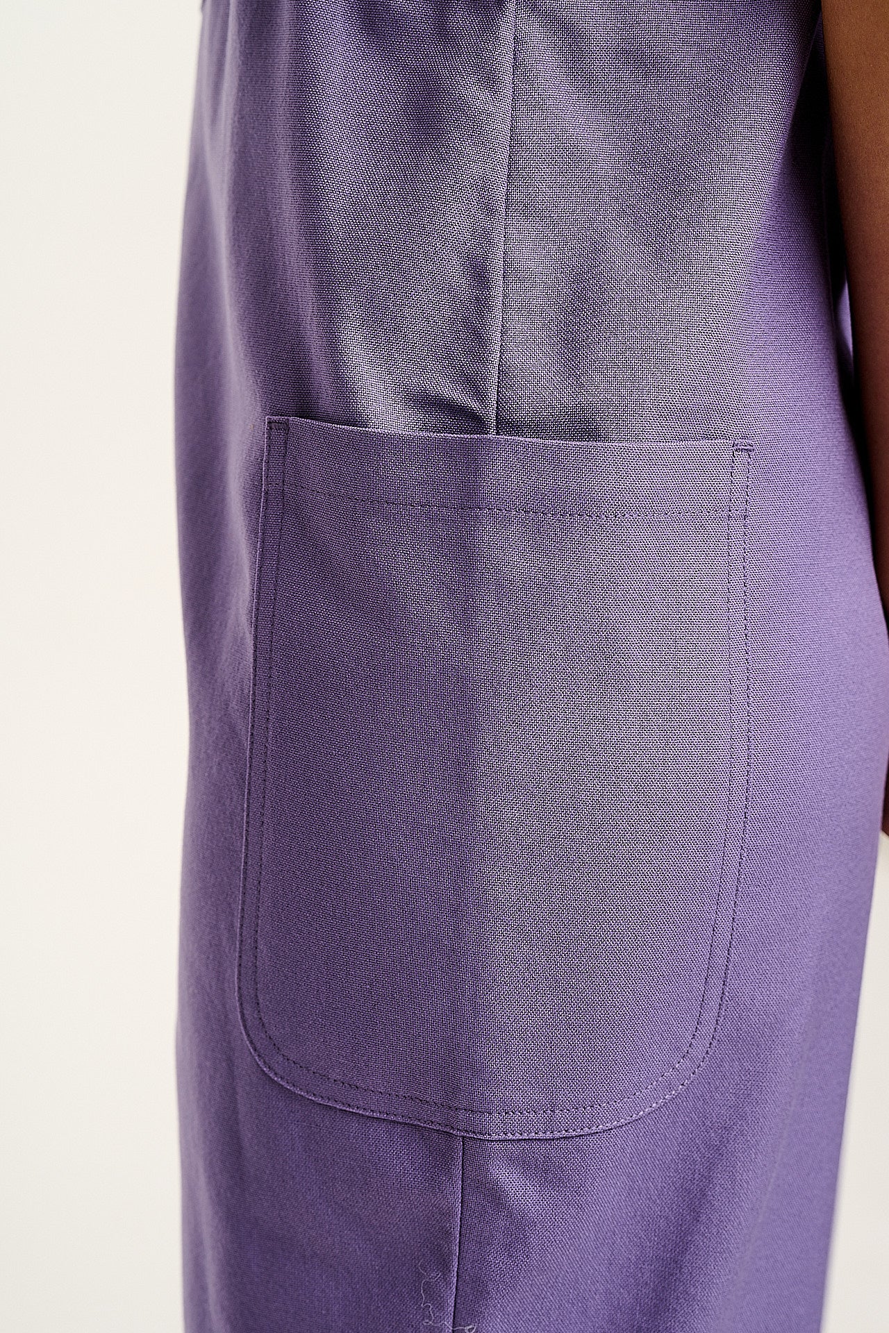 Una - Cotton Dungarees in Purple