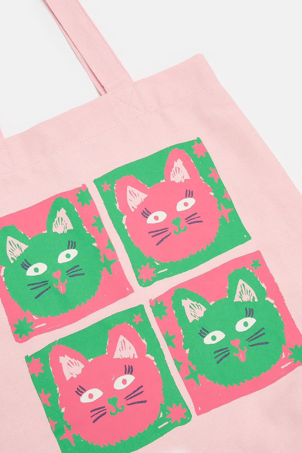L.E Felix - Cotton Tote Bag with Cat Print