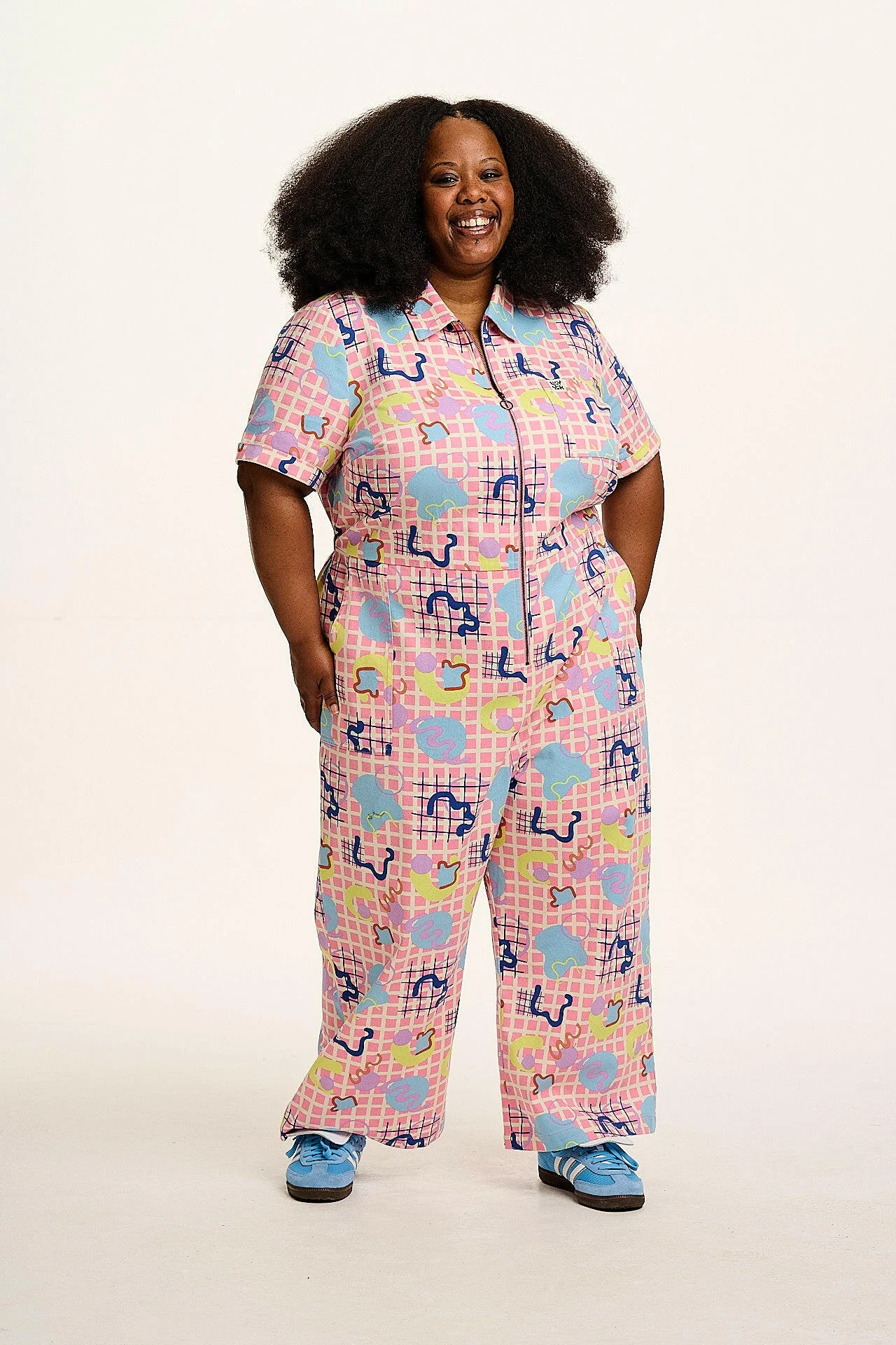 Ragan - Cotton Jumpsuit in Zachary Print
