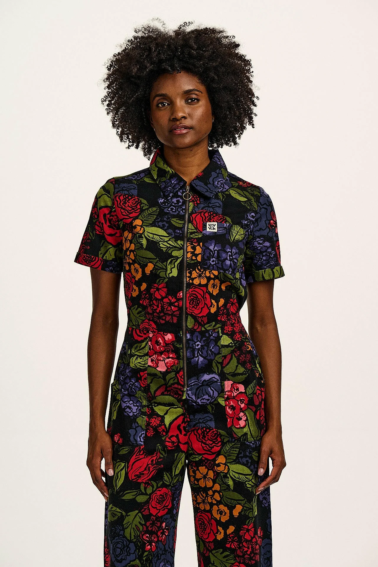 Ragan - Cotton Jumpsuit in Maria Print