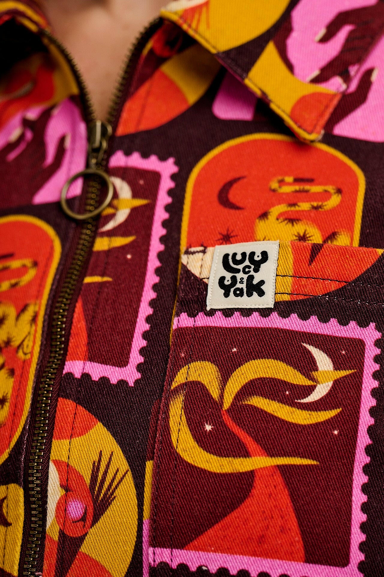 L.E. Ragan - Cotton Jumpsuit in Artist Print by Hugo Alberto