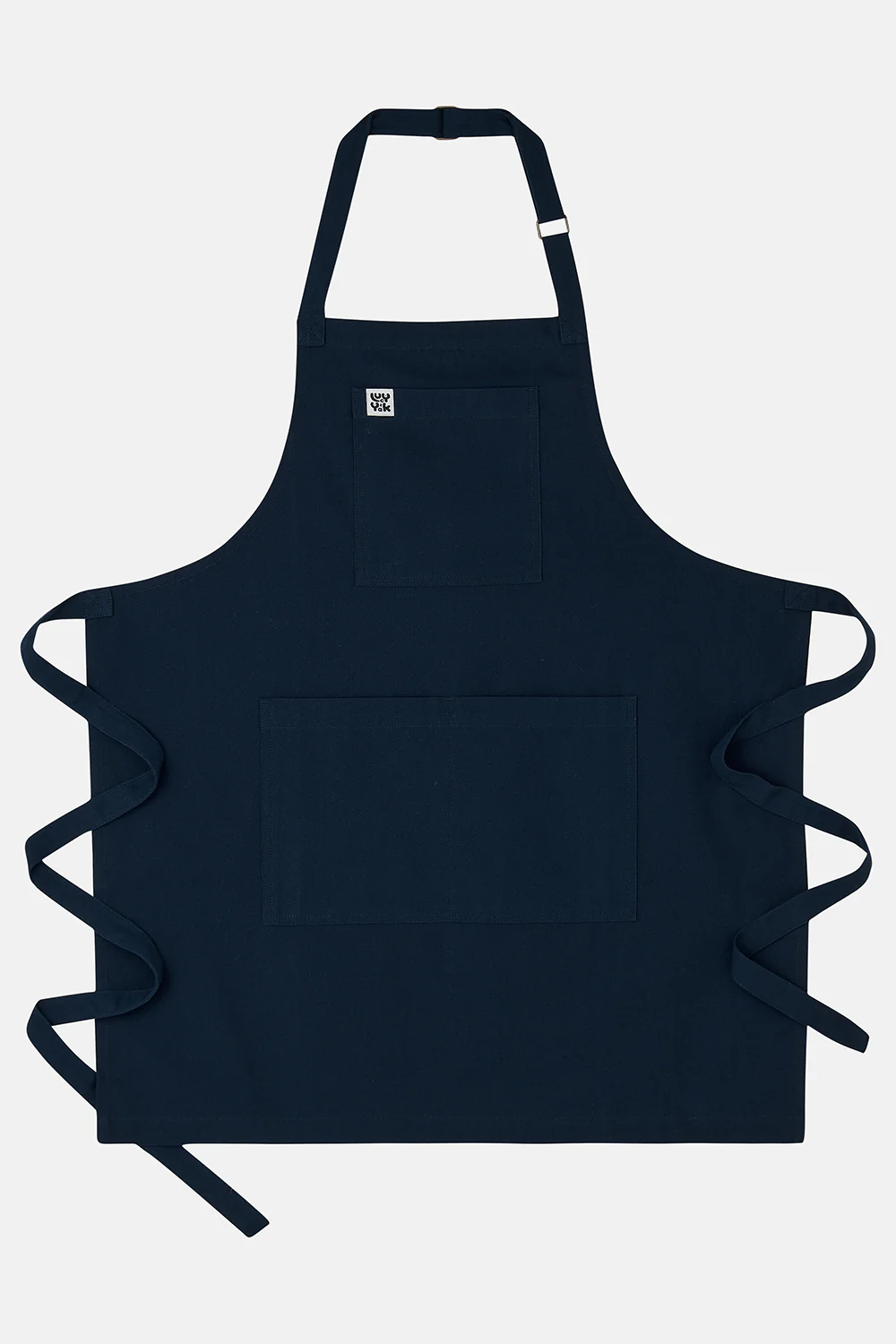 Ada - Midweight Cotton Apron in Navy Blue