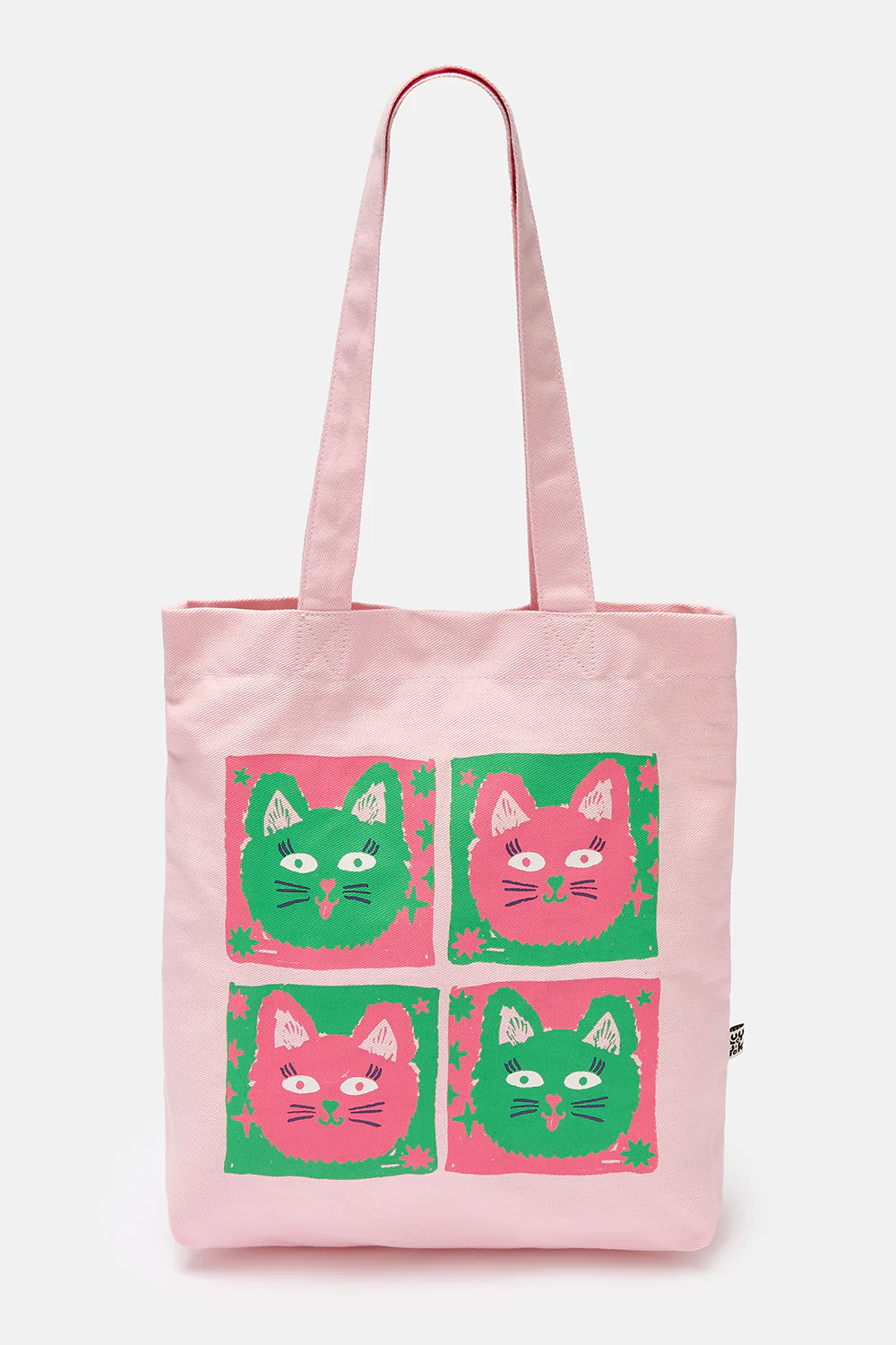 L.E Felix - Cotton Tote Bag with Cat Print