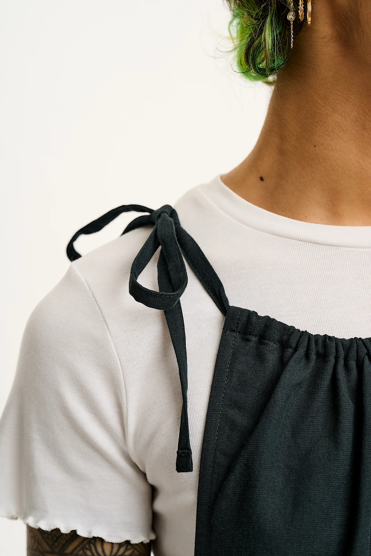 Ramona - Cotton & Linen Jumpsuit in Black