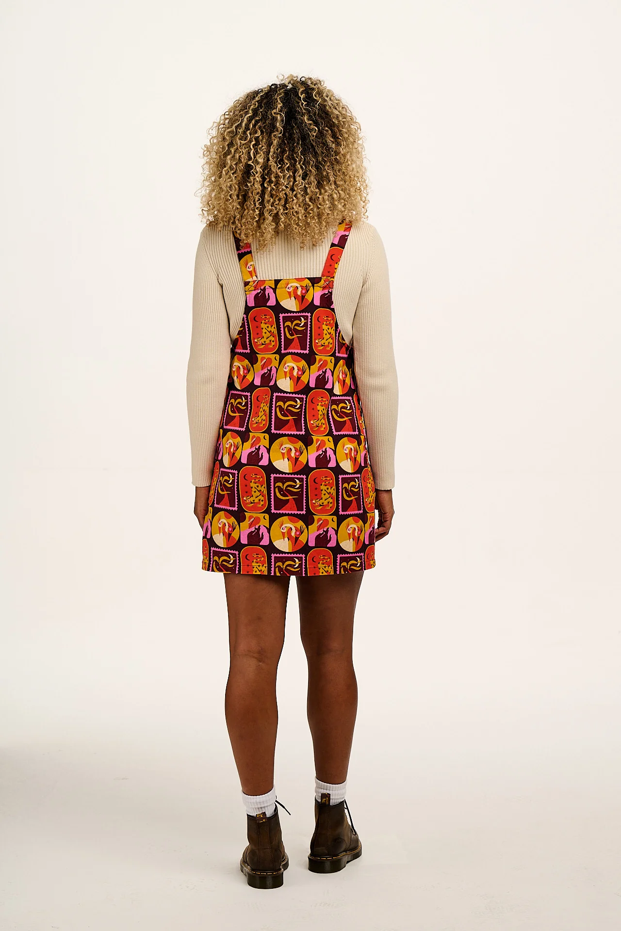 L.E. Mini Pini - Cotton Dress in Artist Print by Hugo Alberto