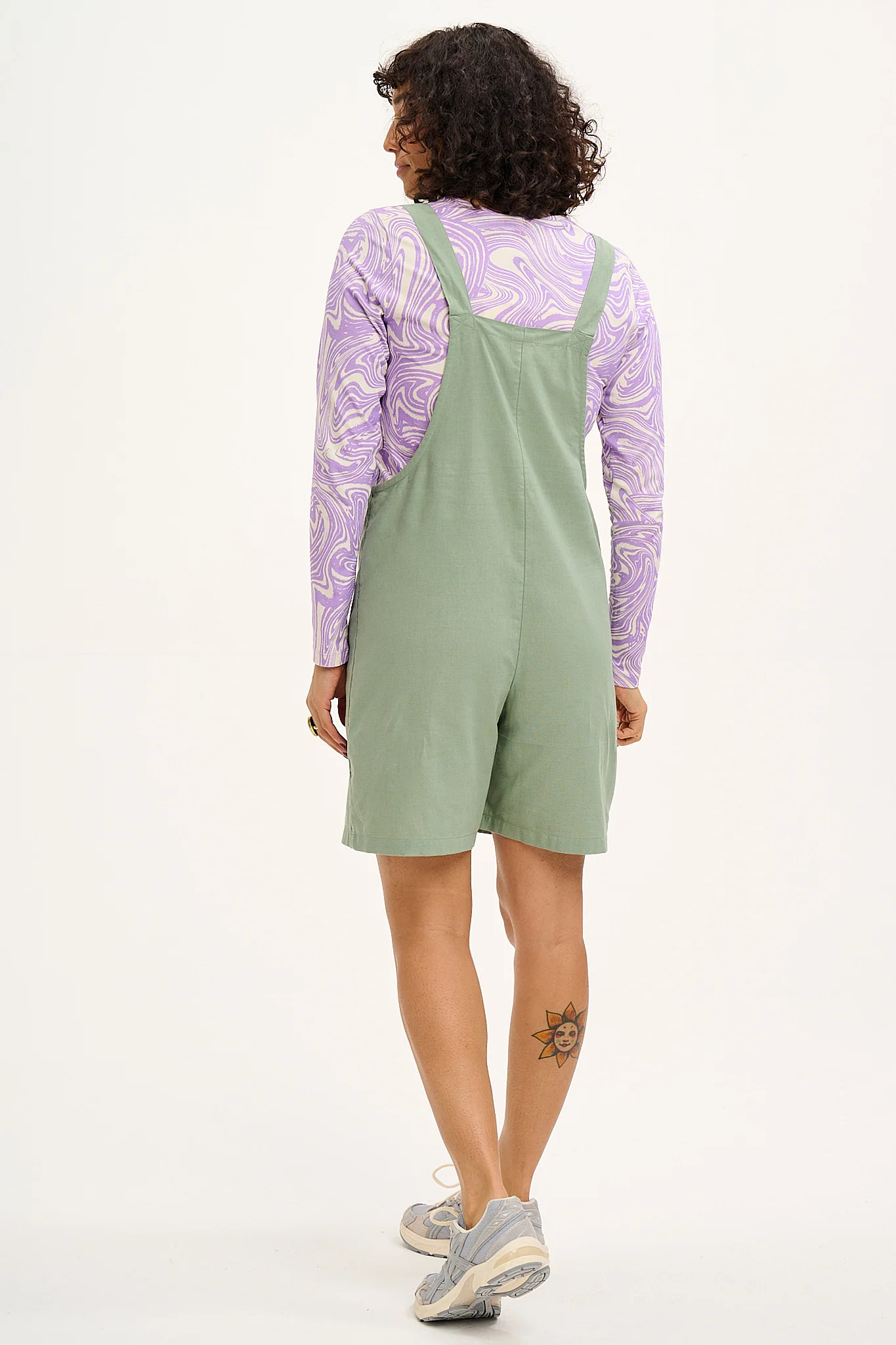 Original - Cotton Dungaree Shorts in Green Bay