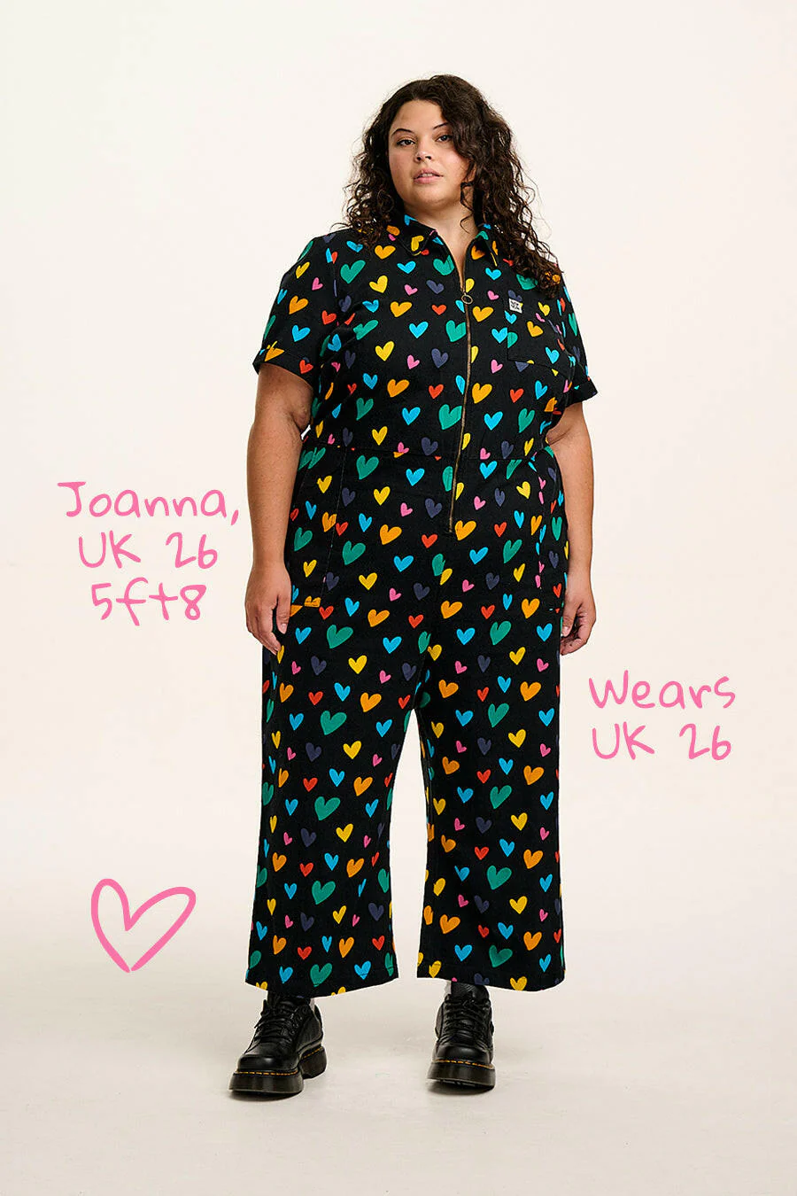 Ragan - Cotton Jumpsuit in Multi Cupid Print