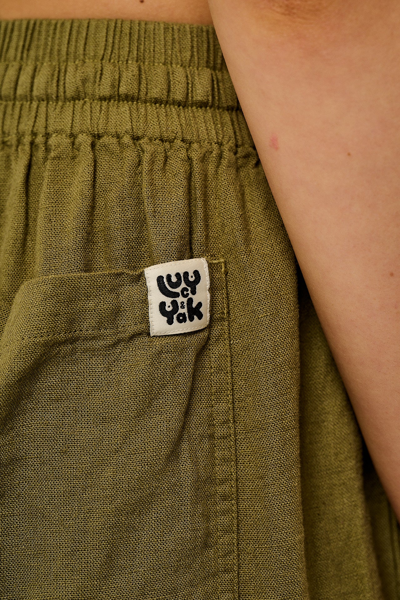 Mylo - Wide Leg Trousers in Herb Garden Green