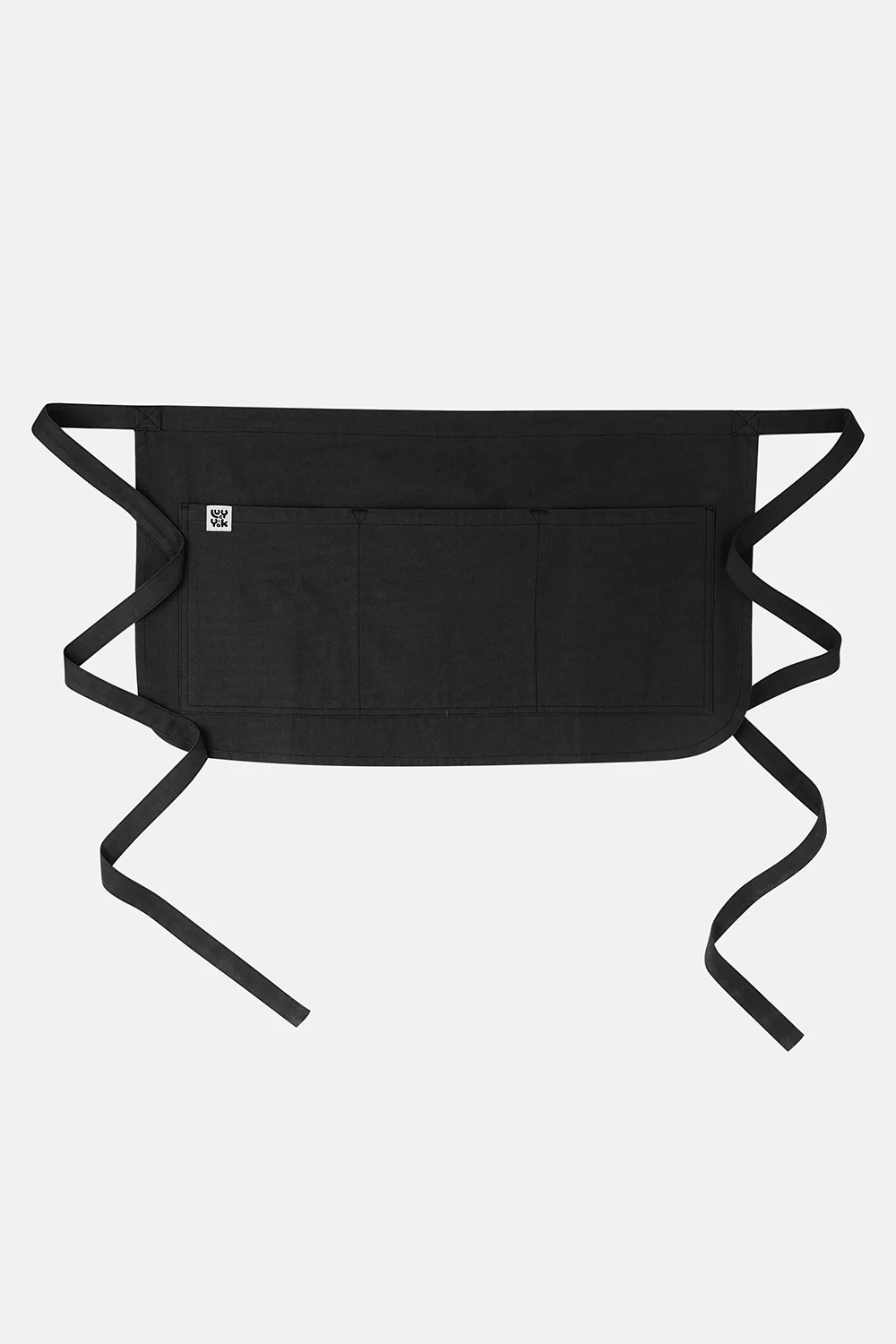 Millau - Midweight Cotton Waist Apron in Black