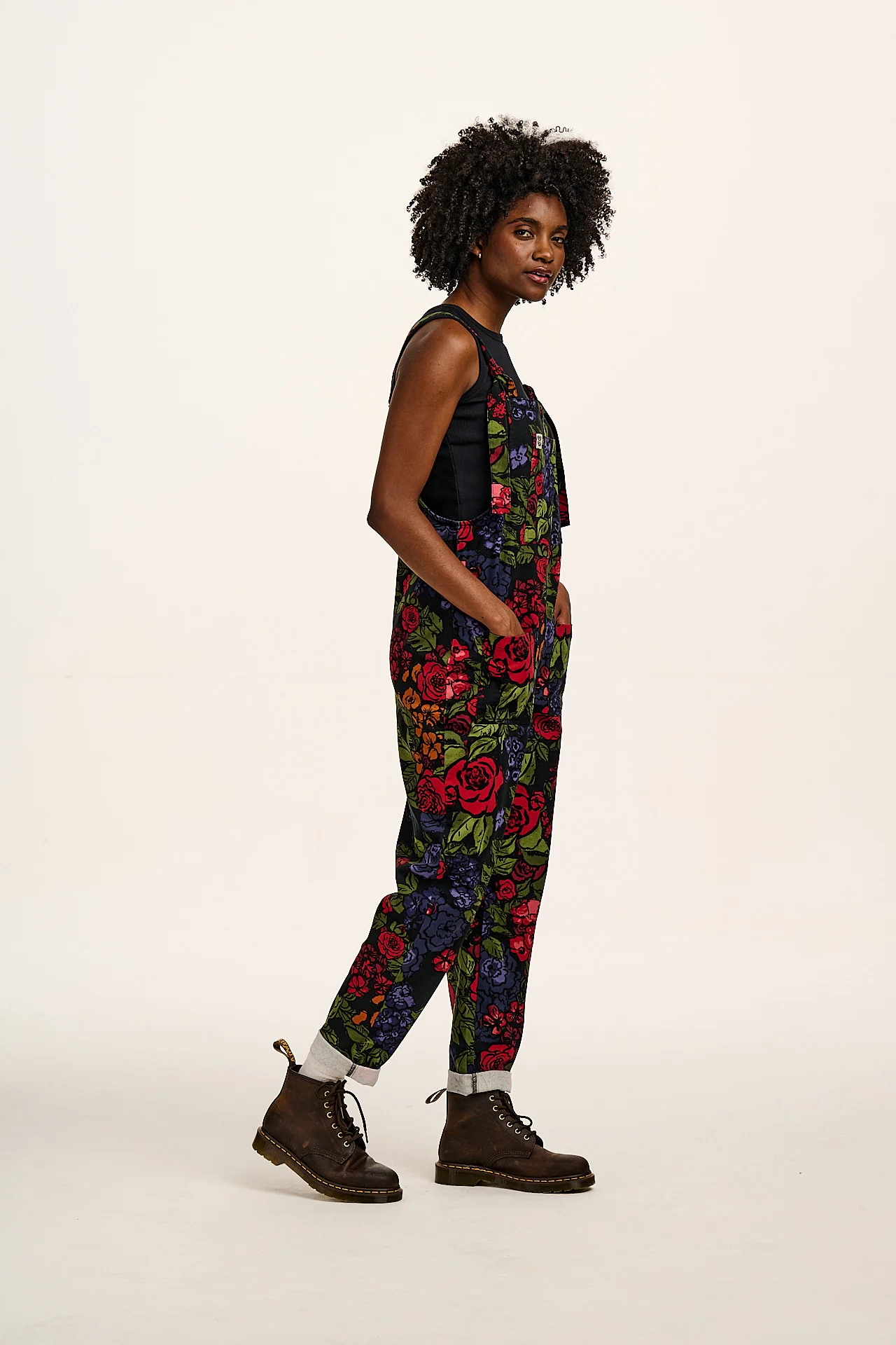 Original - Cotton Dungarees in Maria Print
