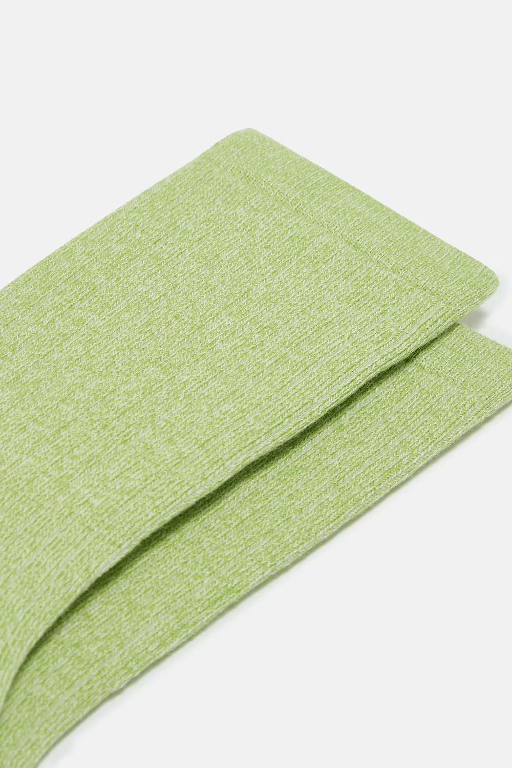 Sienna - Thick Cotton socks in Lima Bean Green Marl