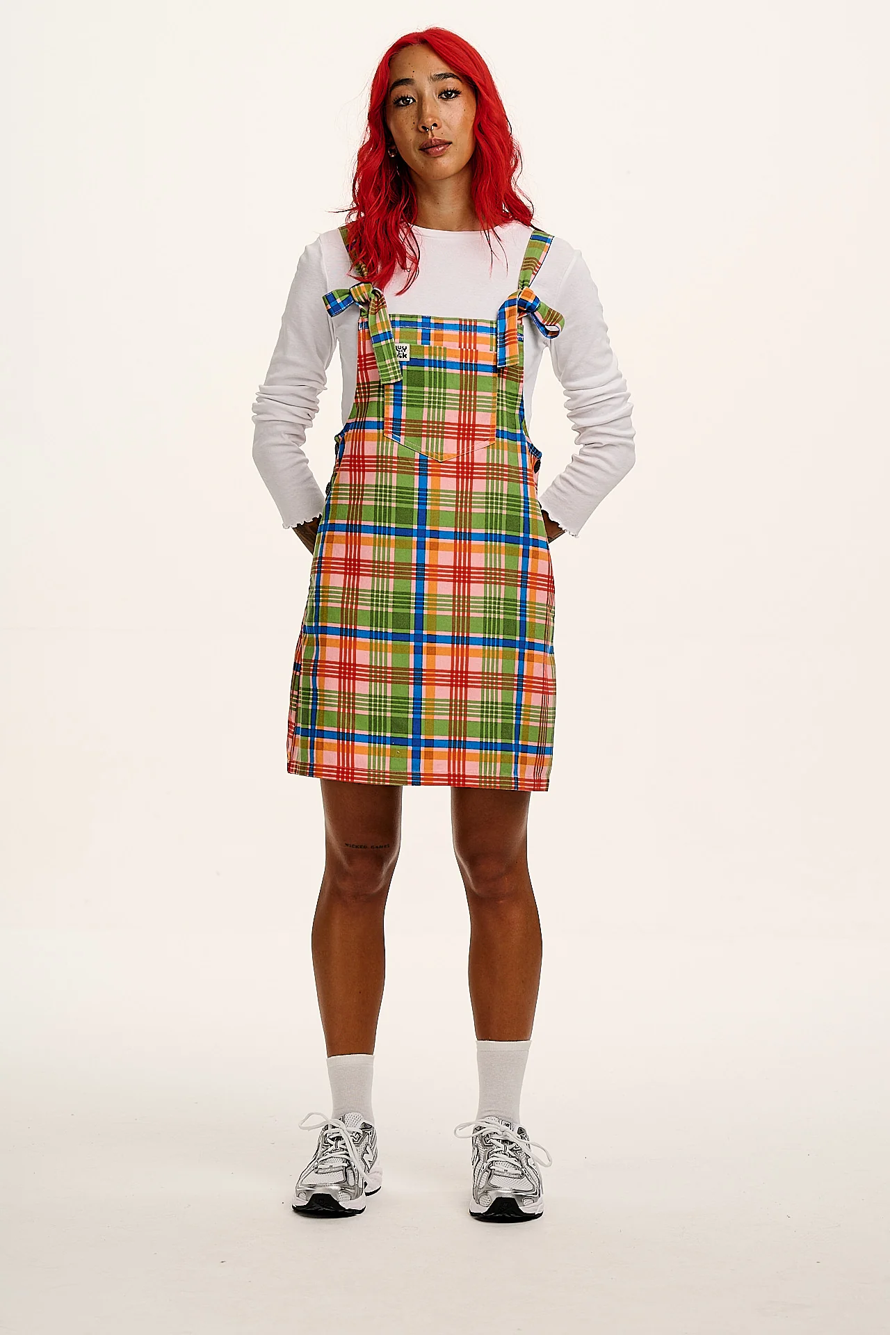 Mini Pini - Cotton Dress in Kitchen Check