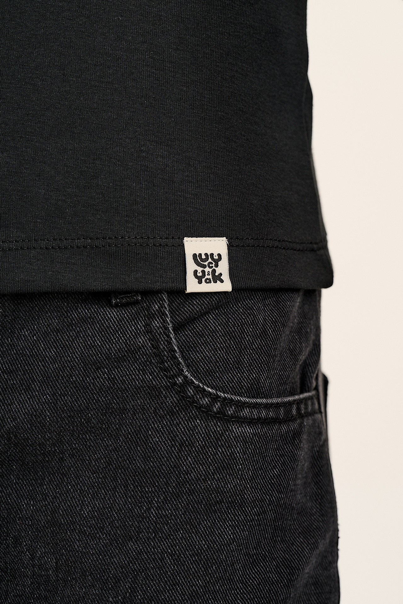 Maya - Cotton Tee in Black Leopard Print