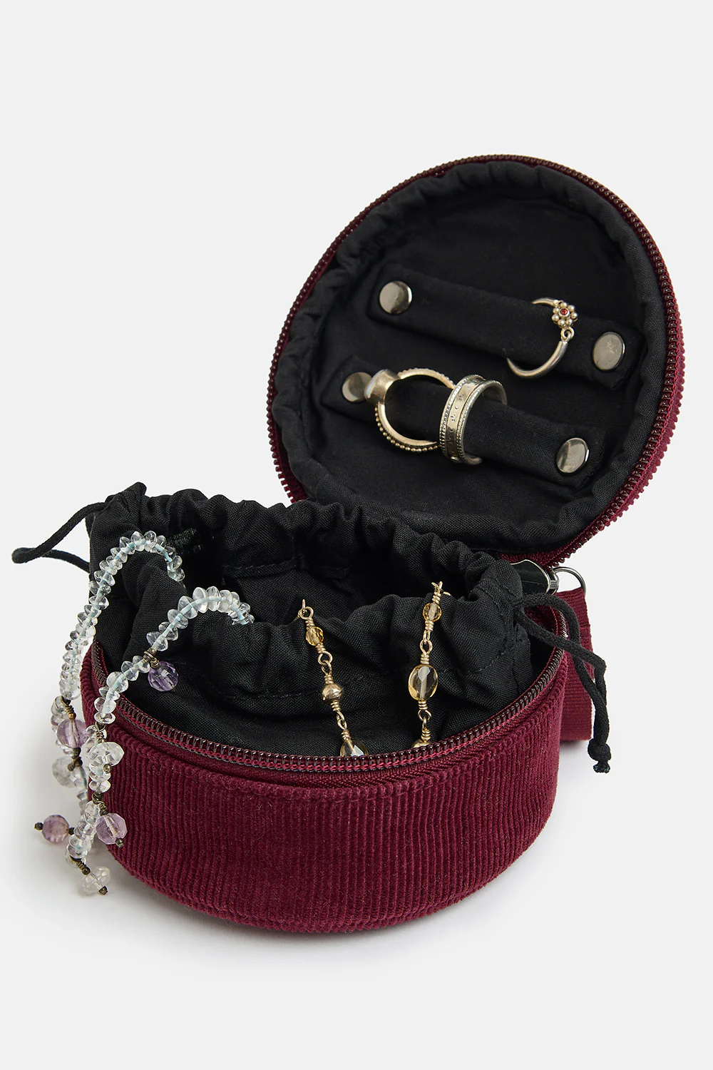 Rouen - Jewellery Case in Plum Perfect