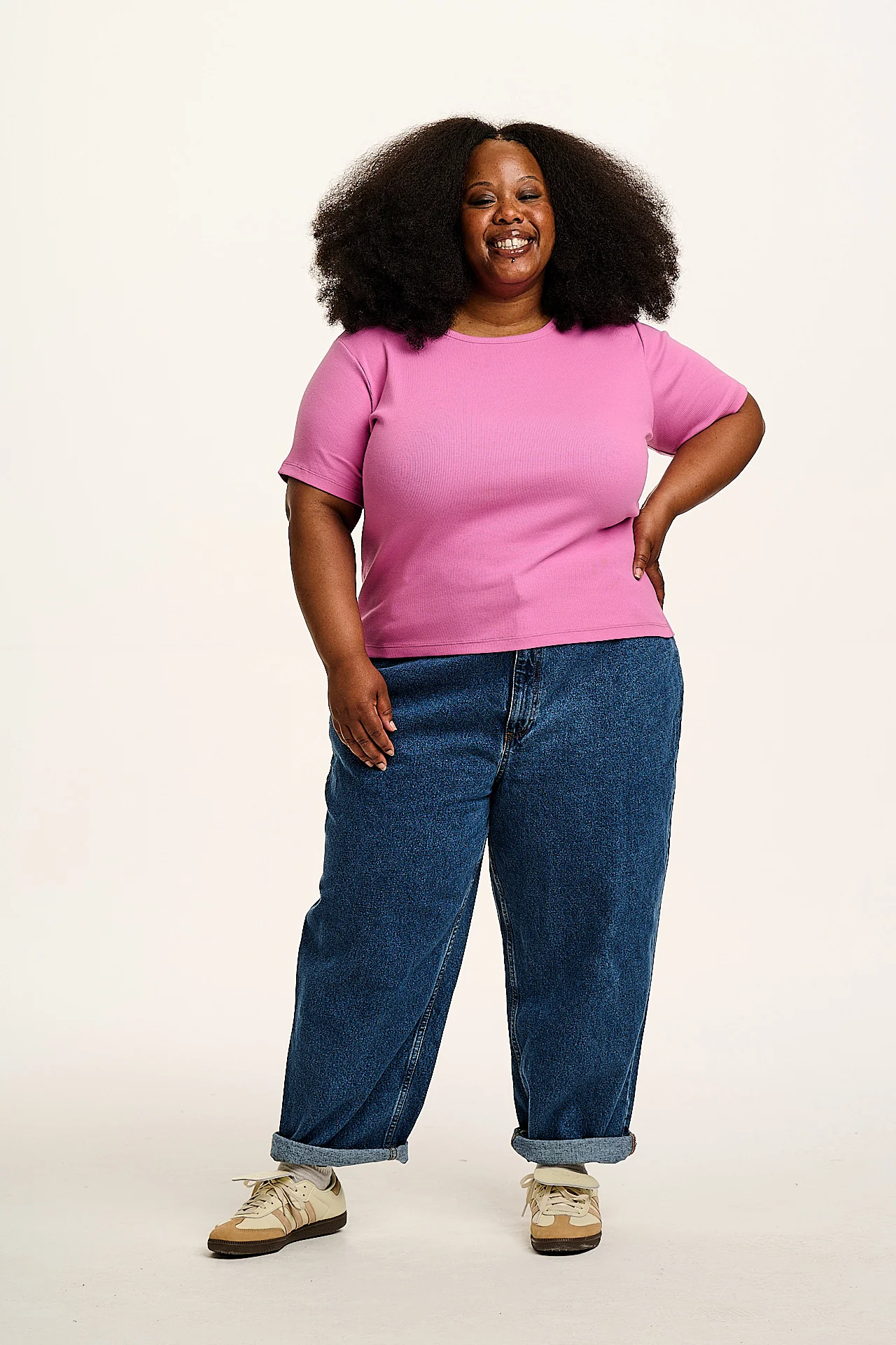 Gracie -  Cotton Tee in Opera Mauve Pink