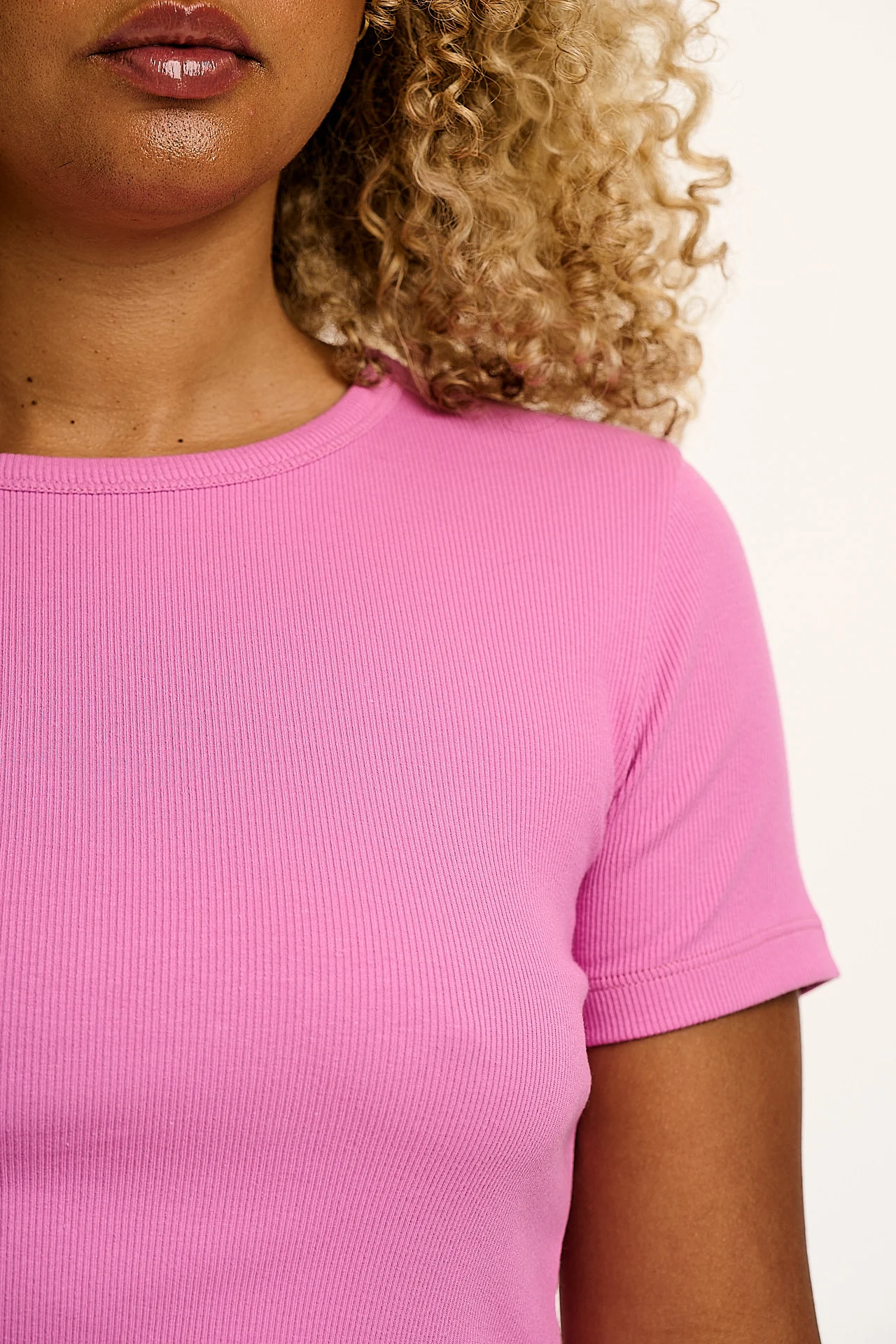 Gracie -  Cotton Tee in Opera Mauve Pink