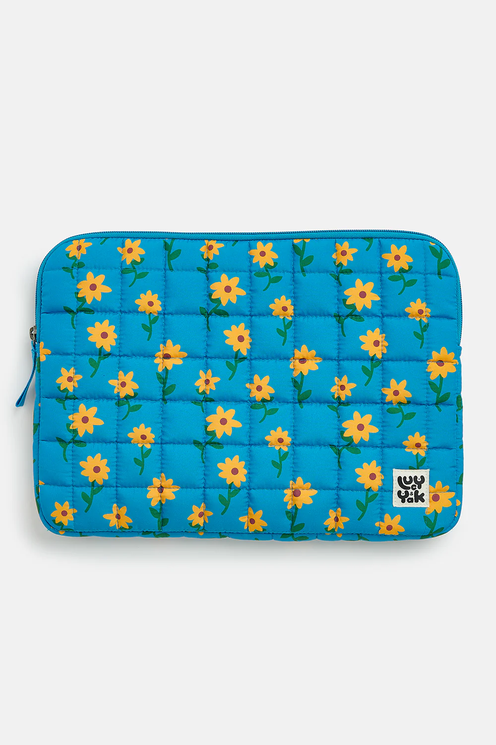 Emelien - 13 Laptop Case in Blue Sunflower Print