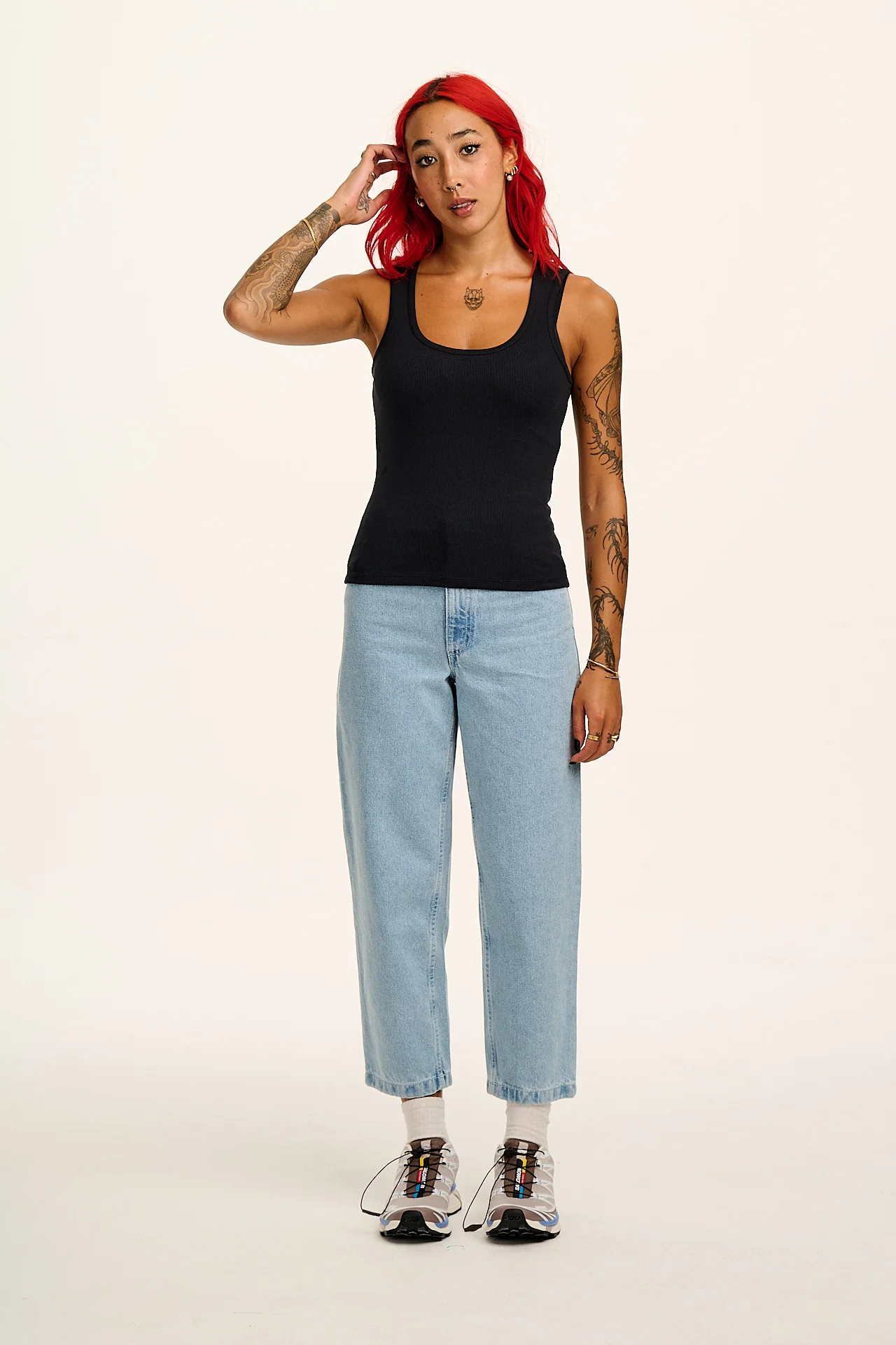 Romy - Ribbed Vest in Black