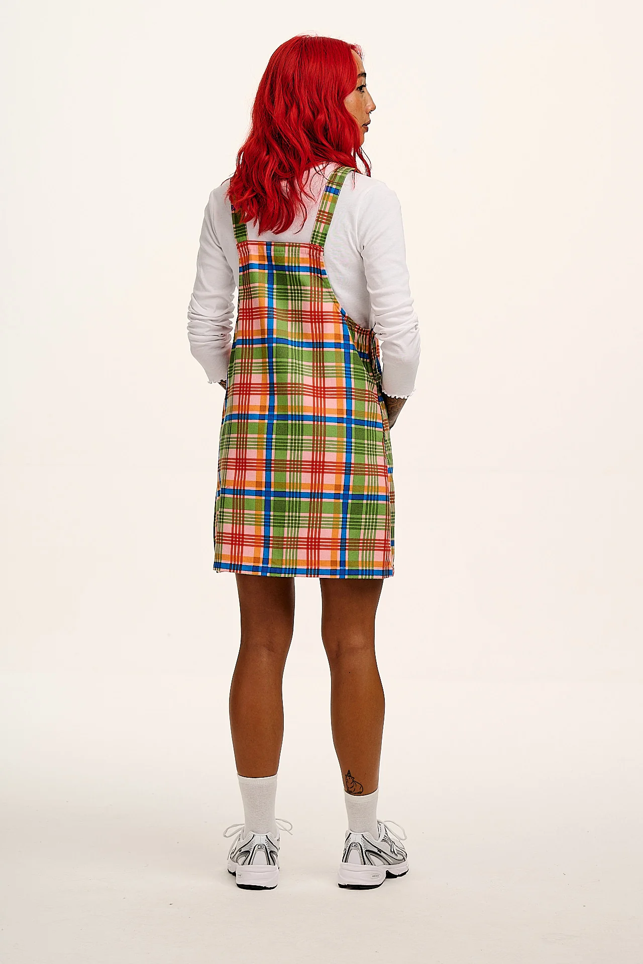 Mini Pini - Cotton Dress in Kitchen Check