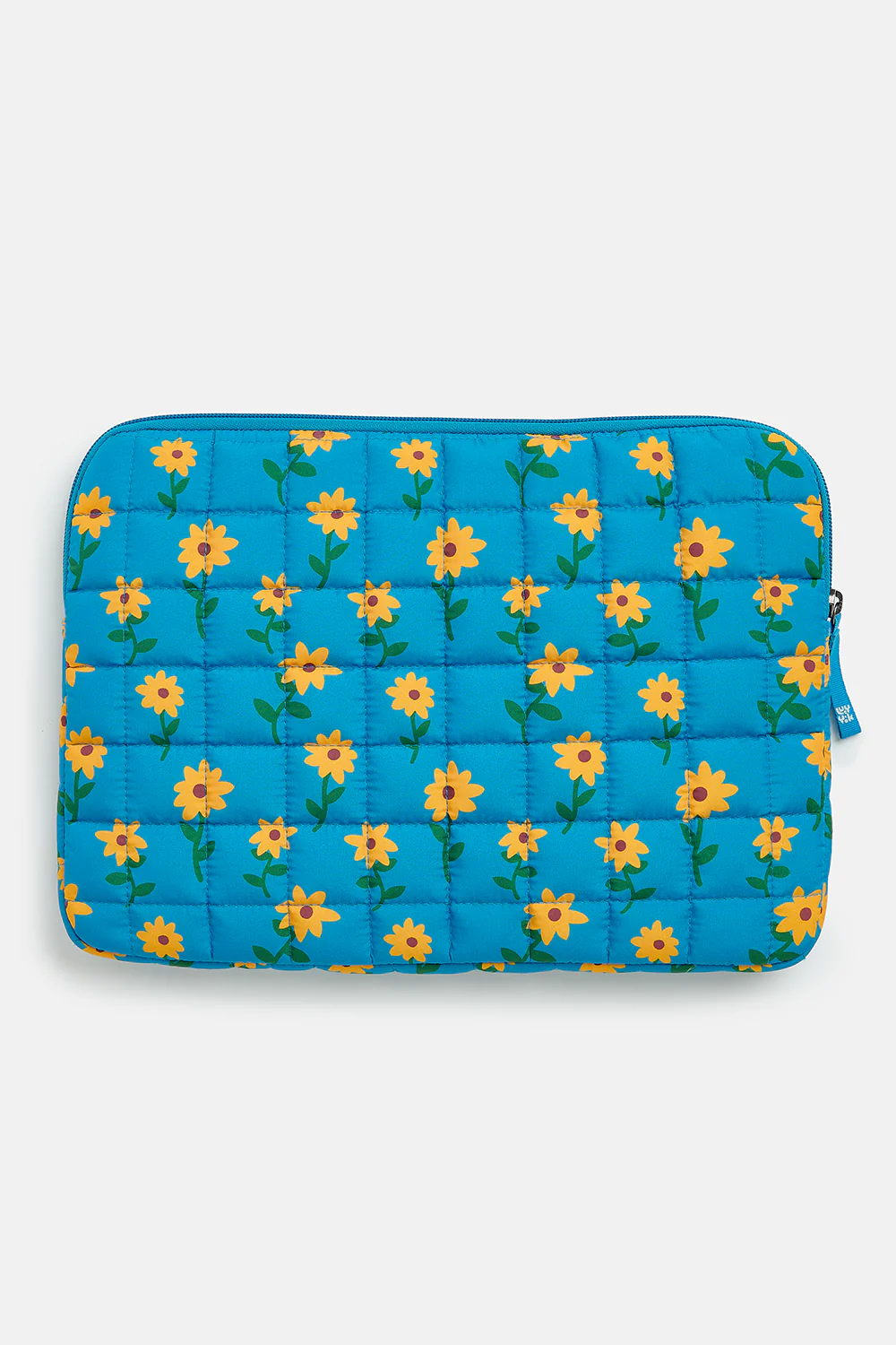 Emelien - 13 Laptop Case in Blue Sunflower Print