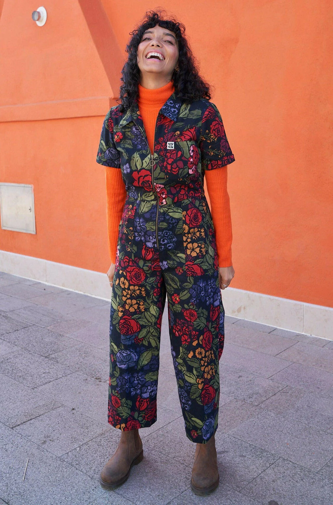 Ragan - Cotton Jumpsuit in Maria Print