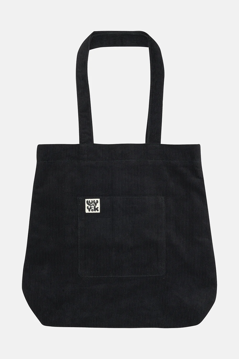 Felix - Corduroy Tote Bag in Black