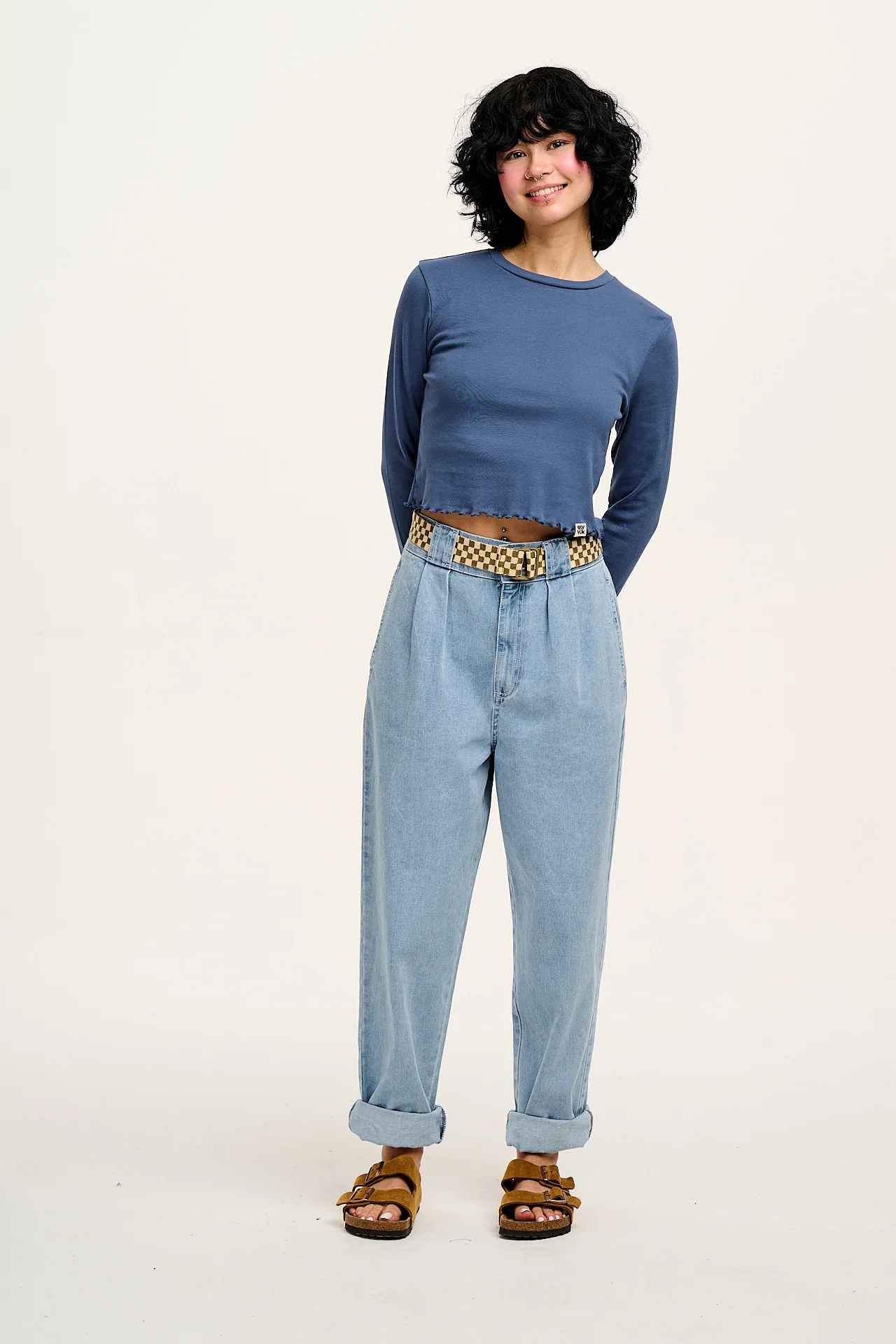 Addison - Denim Jeans in Light Wash Blue