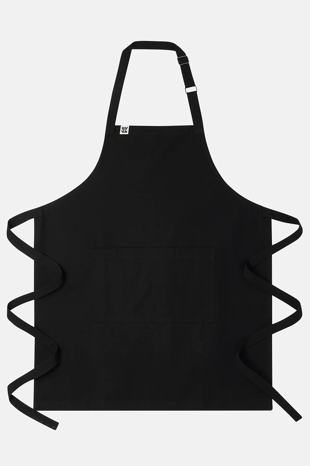 Amaia - Midweight Cotton Apron in Black