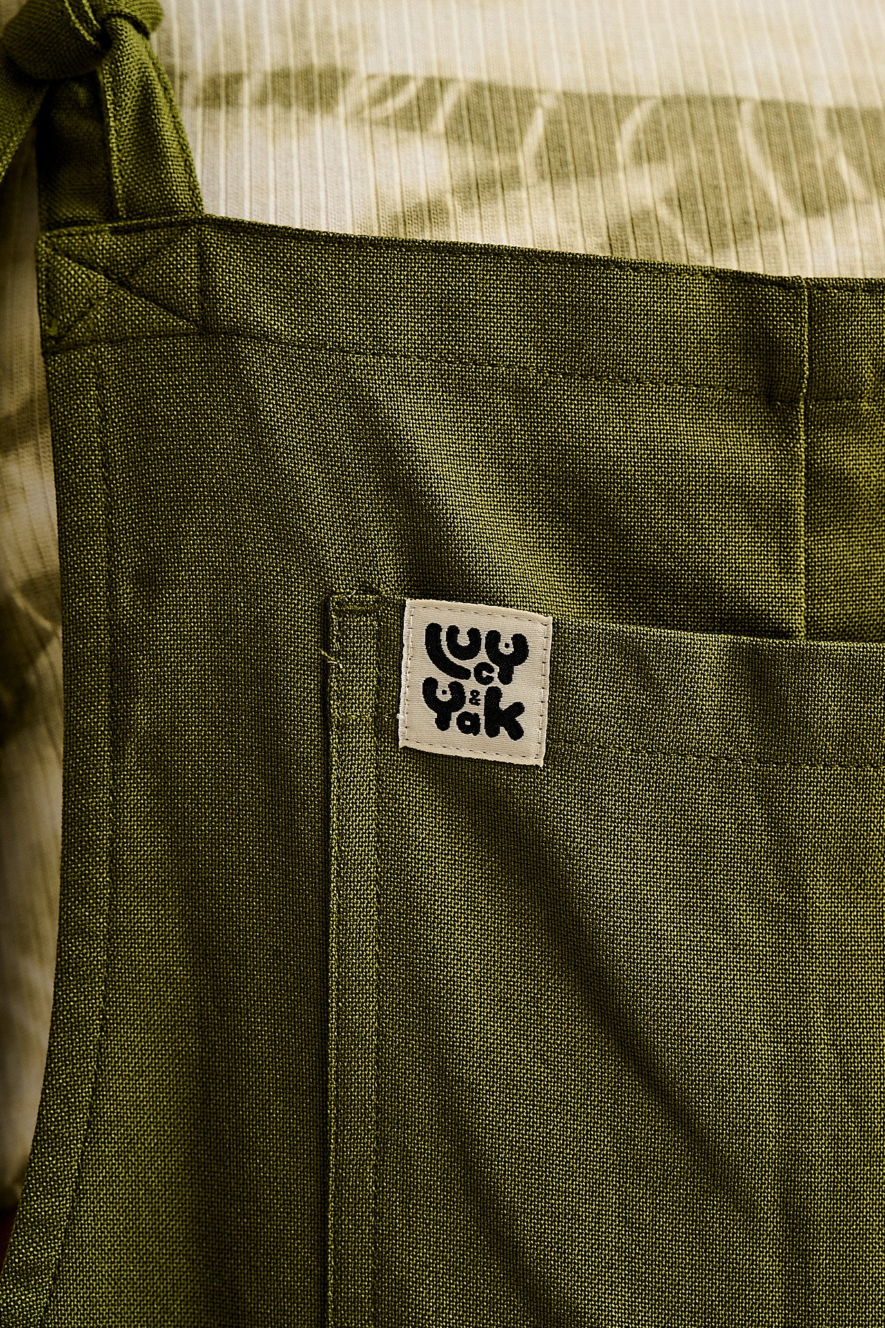 Una - Cotton Dungarees in Khaki Green