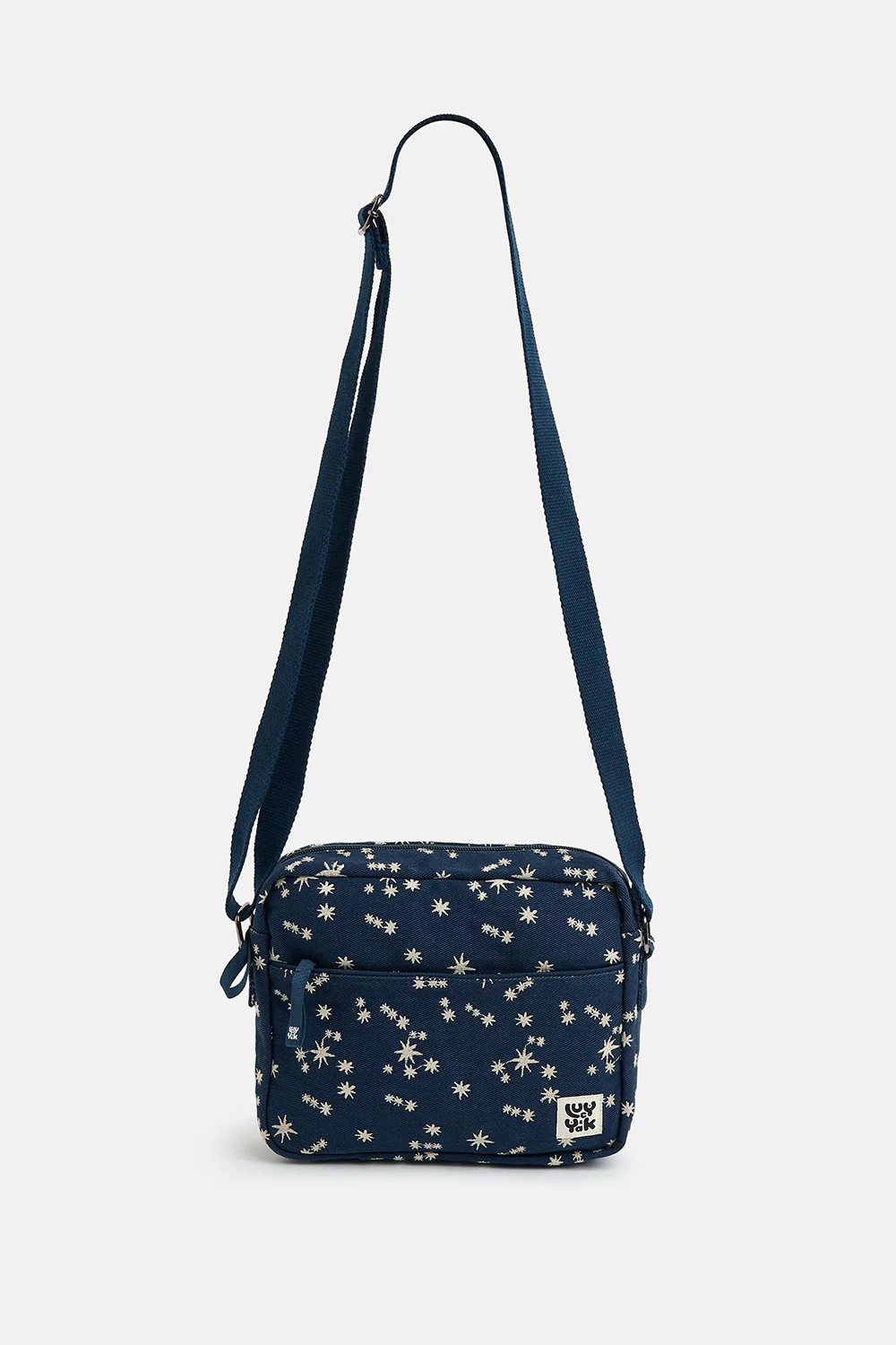 Dara - Crossbody Bag in Navy with Star Embroidery