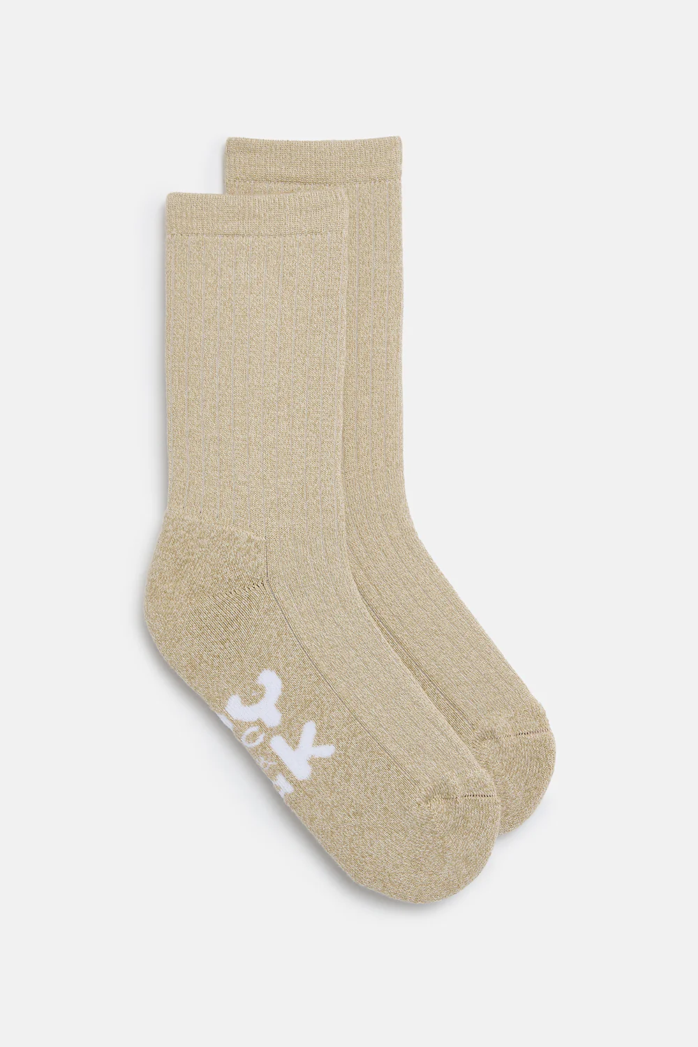 Sienna - Thick Cotton Socks in Ecru Marl