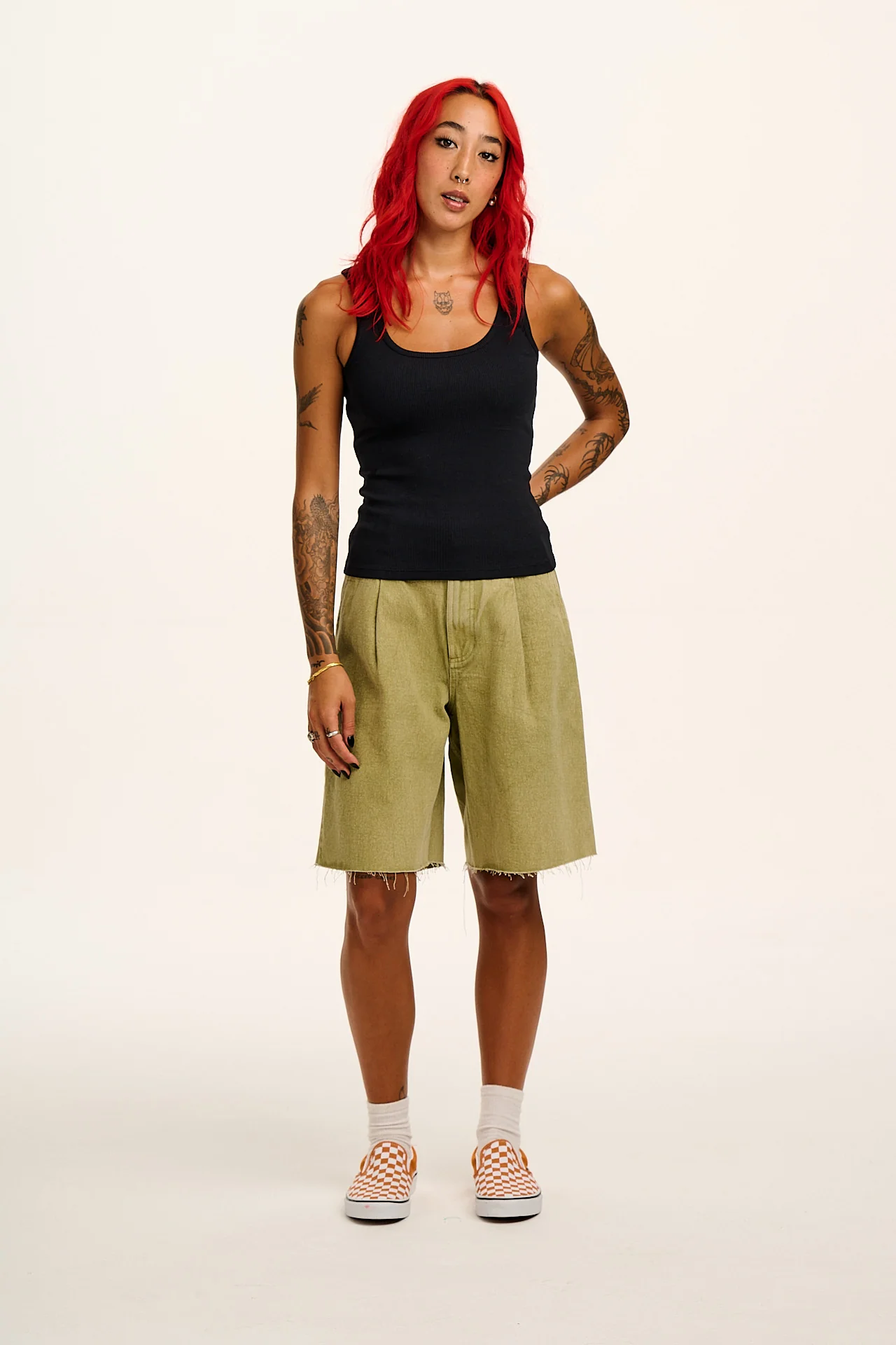 Romy - Ribbed Vest in Black