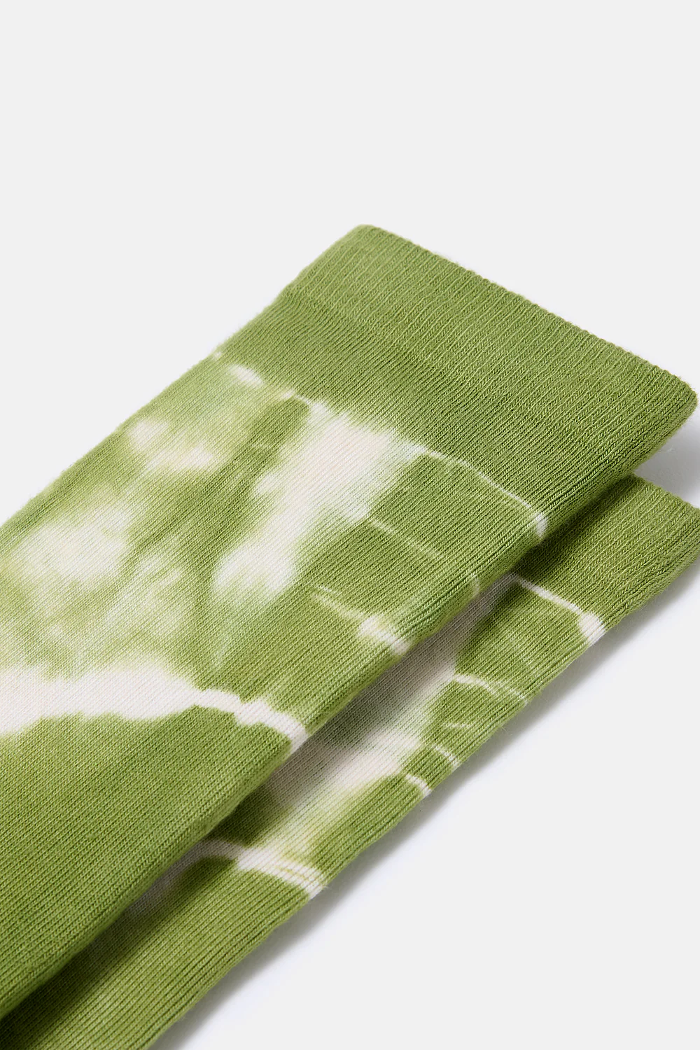 JoJo - Cotton Socks in Green & Ecru