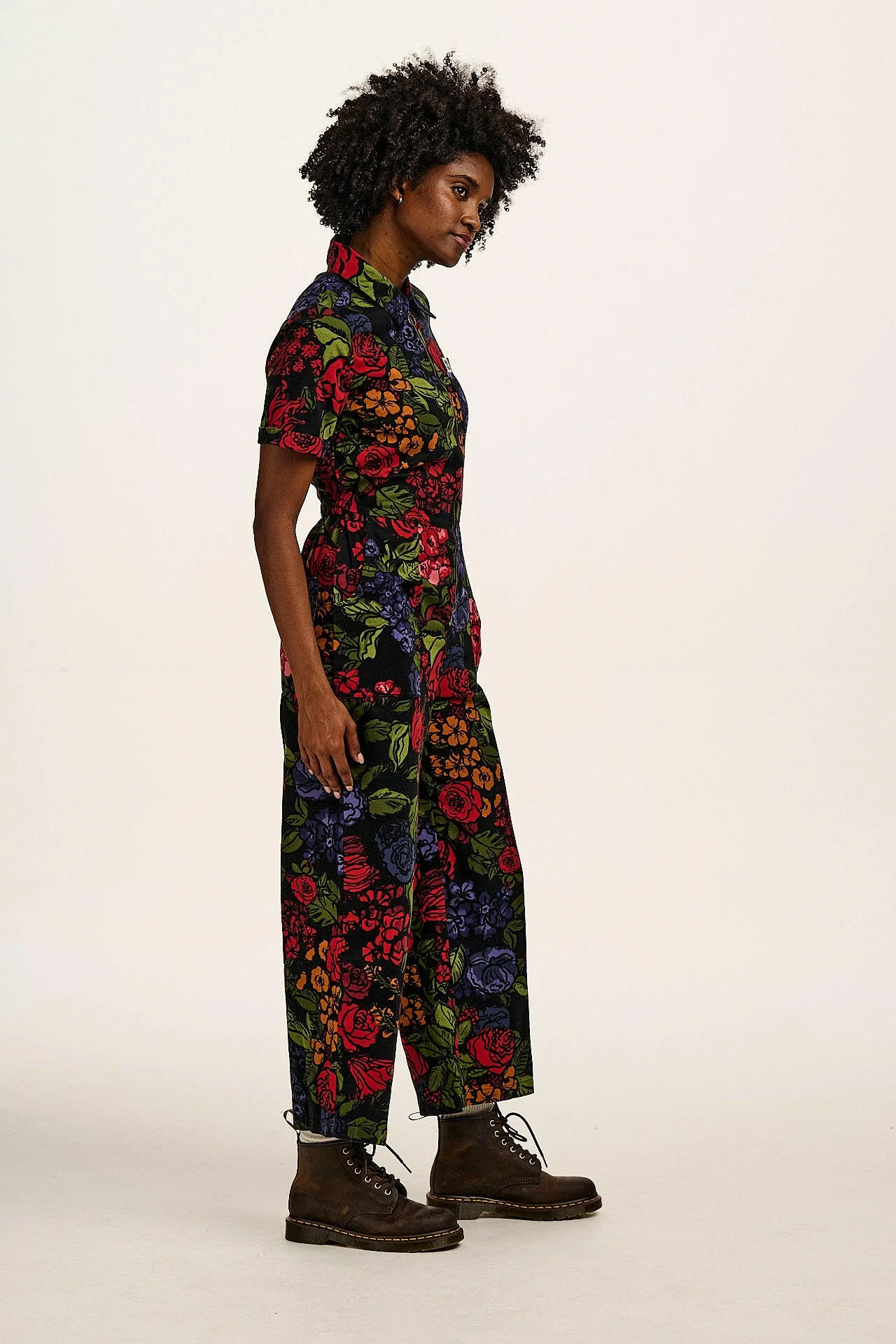 Ragan - Cotton Jumpsuit in Maria Print