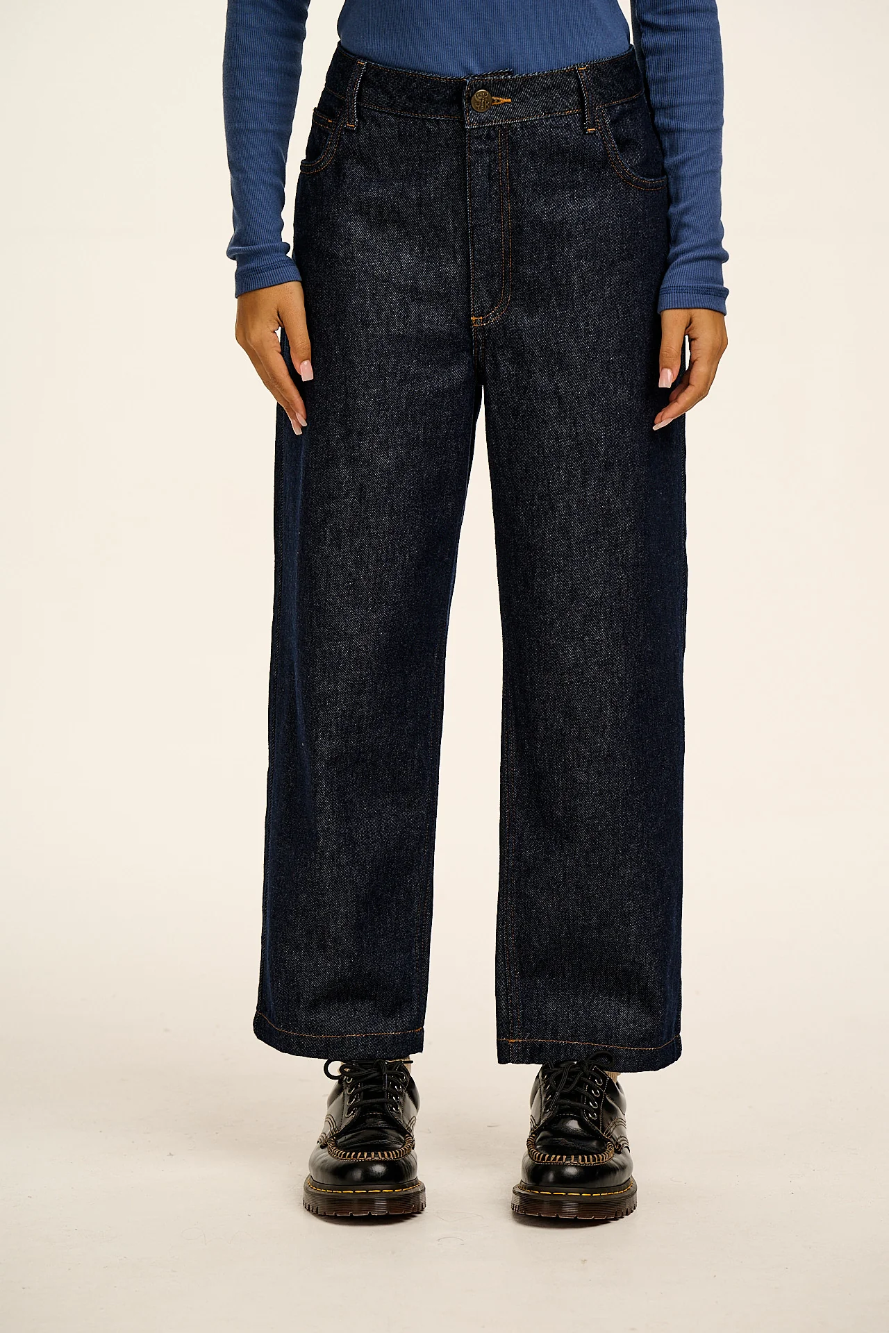Drew - Straight Leg Denim Jeans in Vintage Indigo