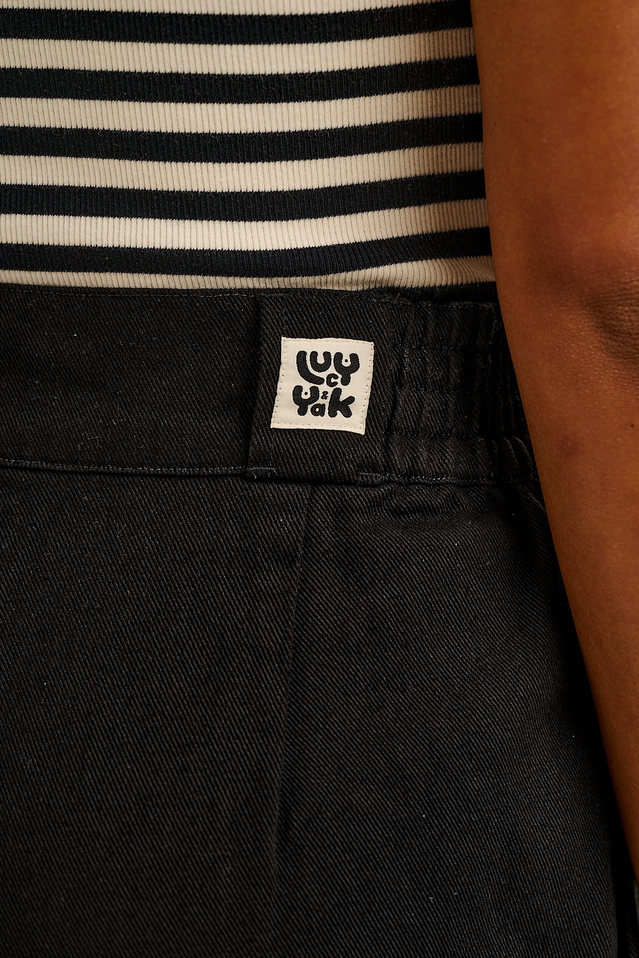 Addison - Cotton Jeans in Black