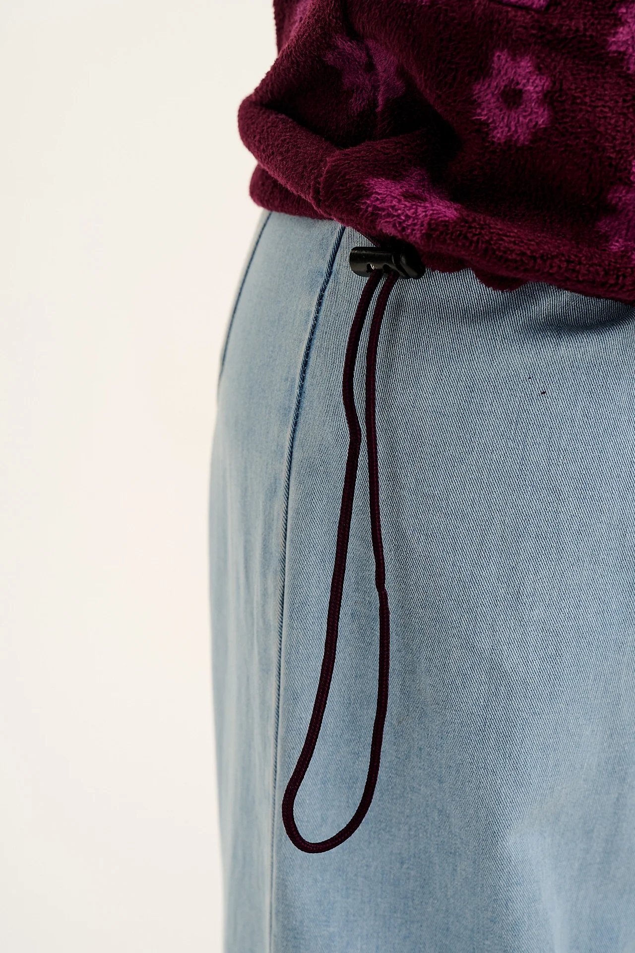 Stevie - Fleece in Purple Delano Floral Print